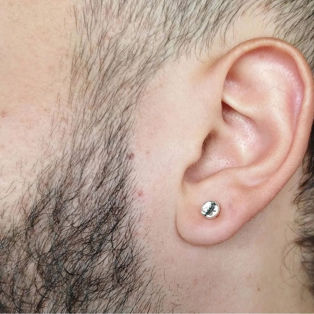 Aretes Café Moka en plata envejecida - imagen 4