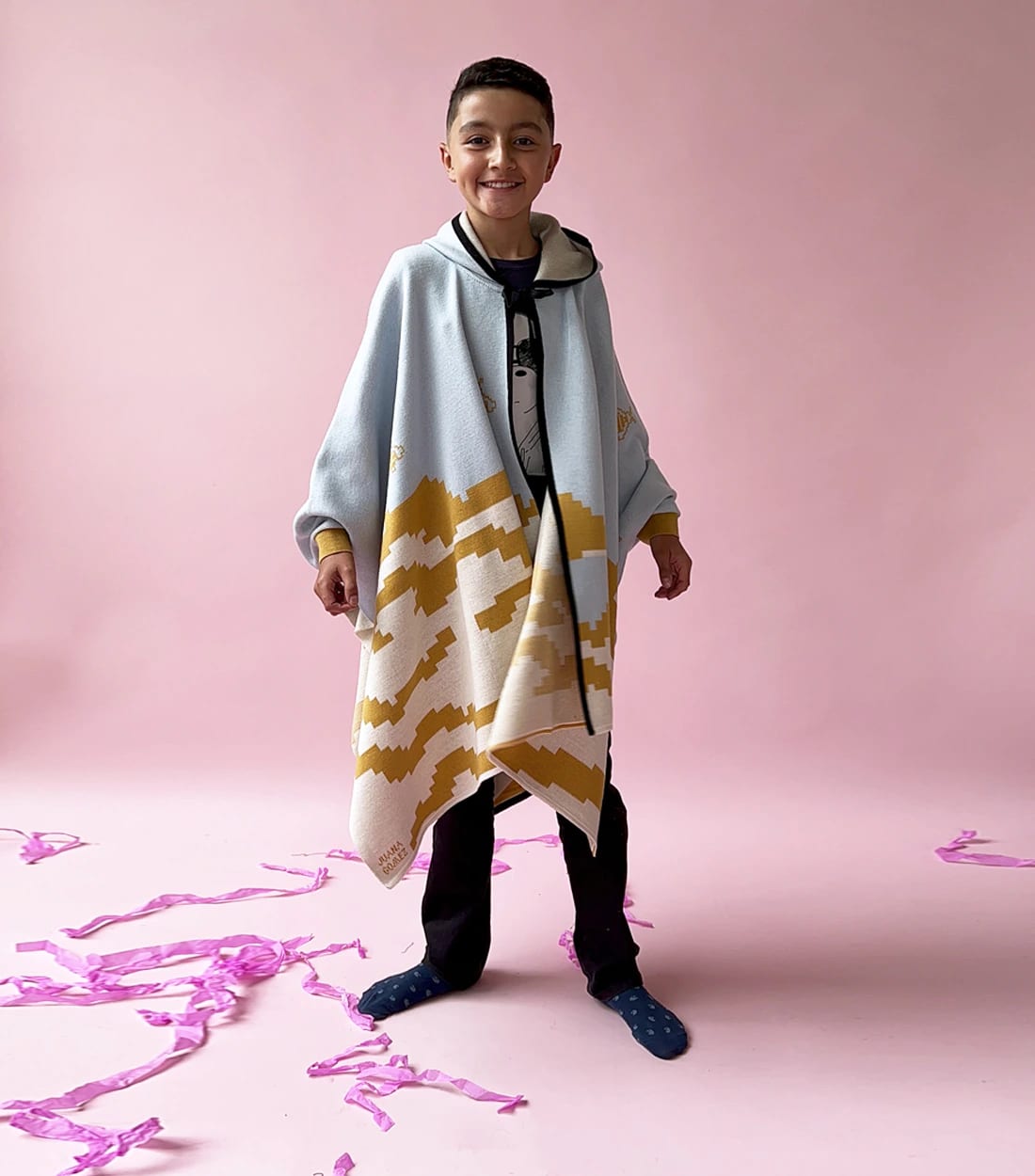 Mini Poncho Amanecer Mostaza - imagen 6