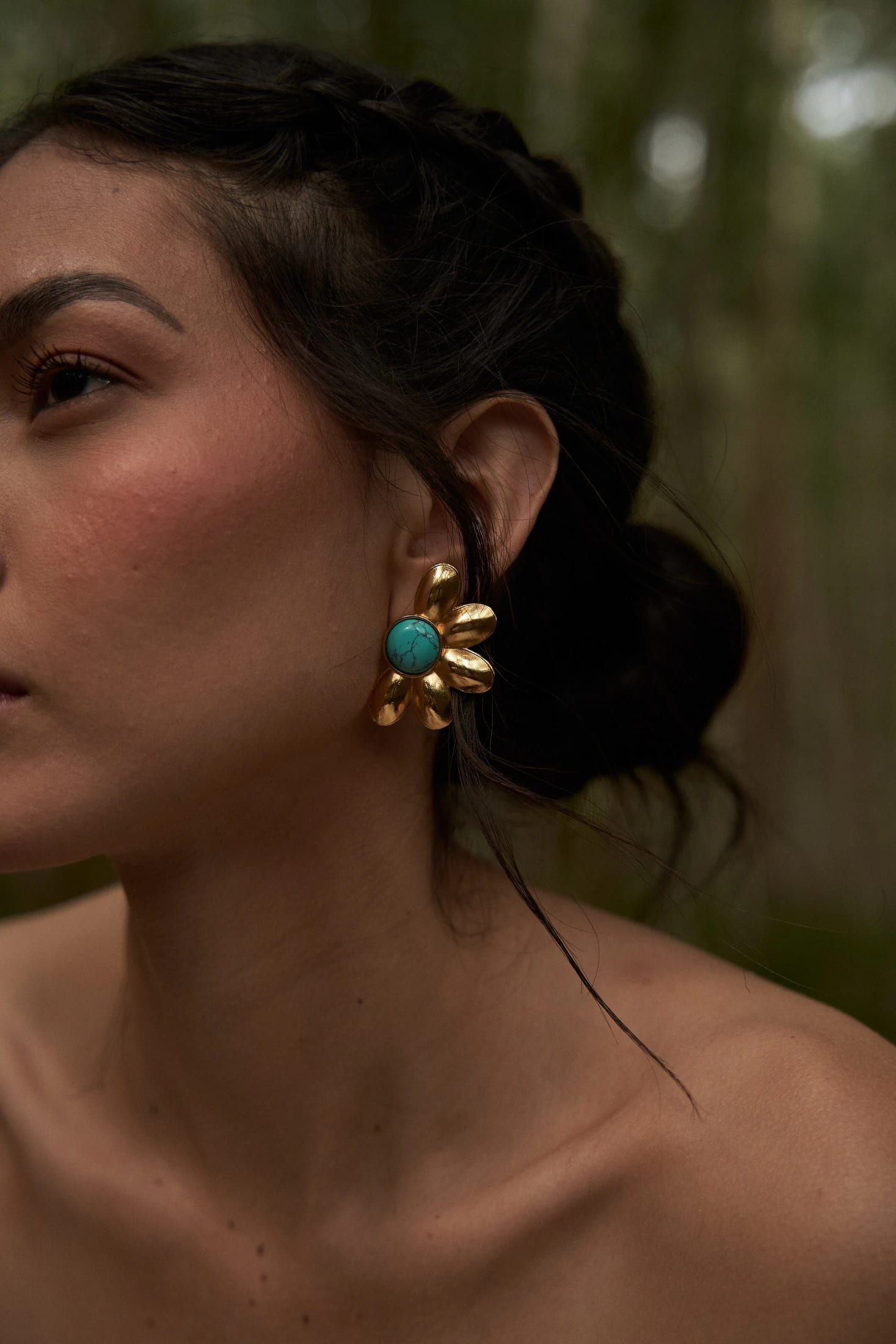 Aretes Media Flor - imagen 2