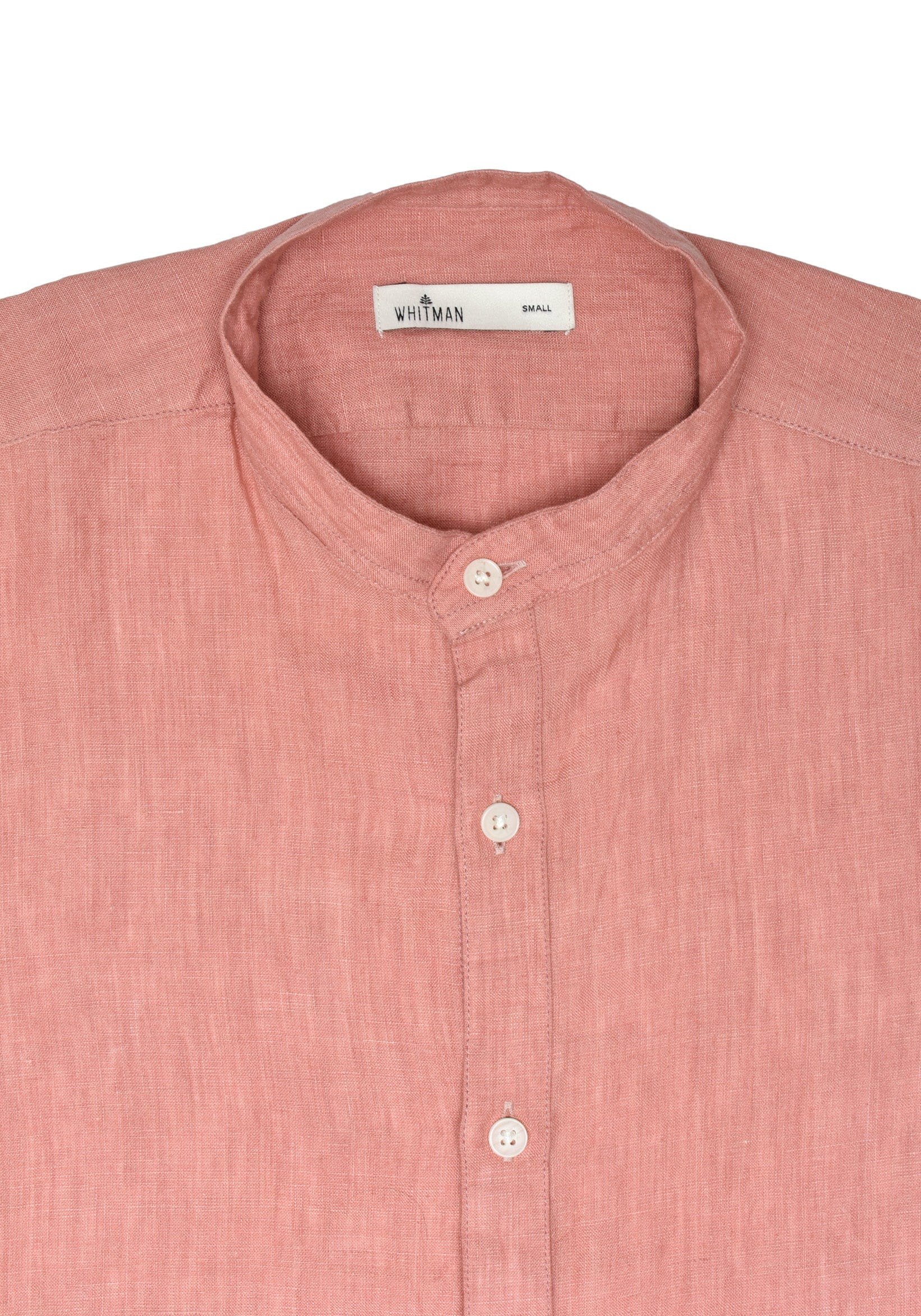 Camisa Lino Cuello Nerú Salmón - imagen 3