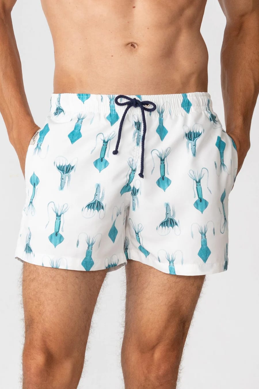 Men's swim trunk white egret - imagen 12