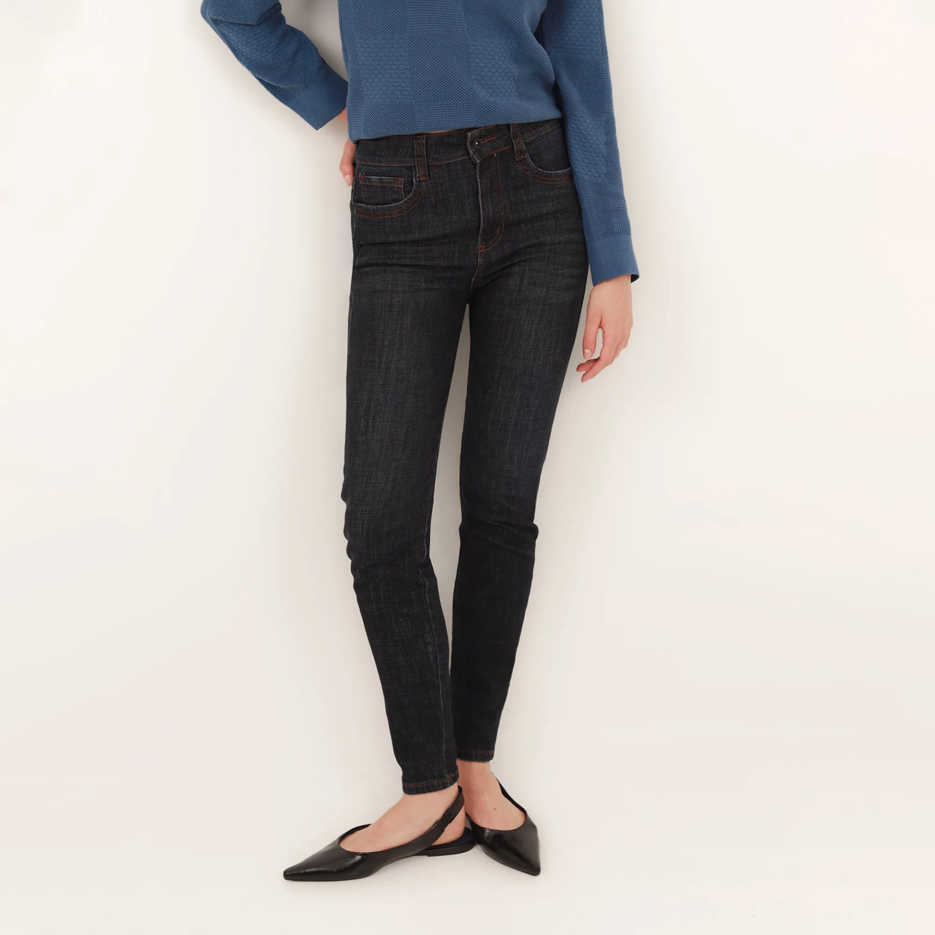 Jean Tiro Alto Bota Skinny - imagen 2