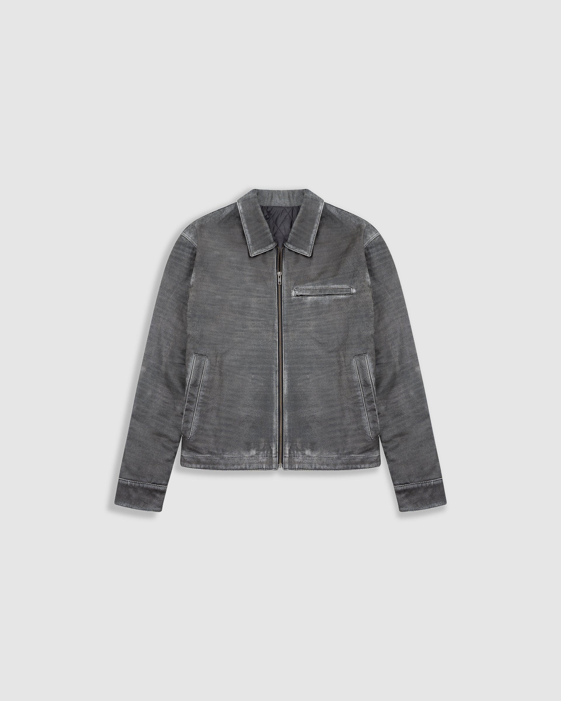 Chaqueta Monogram Leather - Negro Desgastado - imagen 1