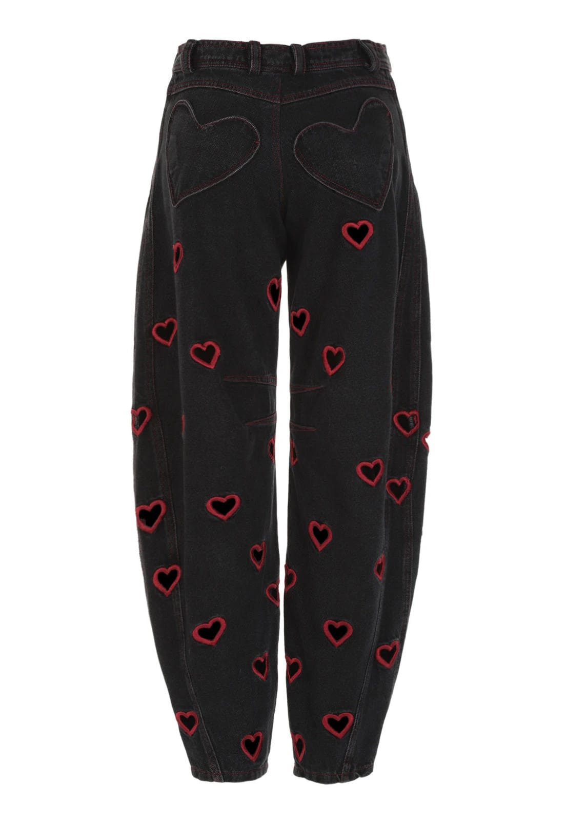 Mini Hearts Barrel Pants Black - imagen 2