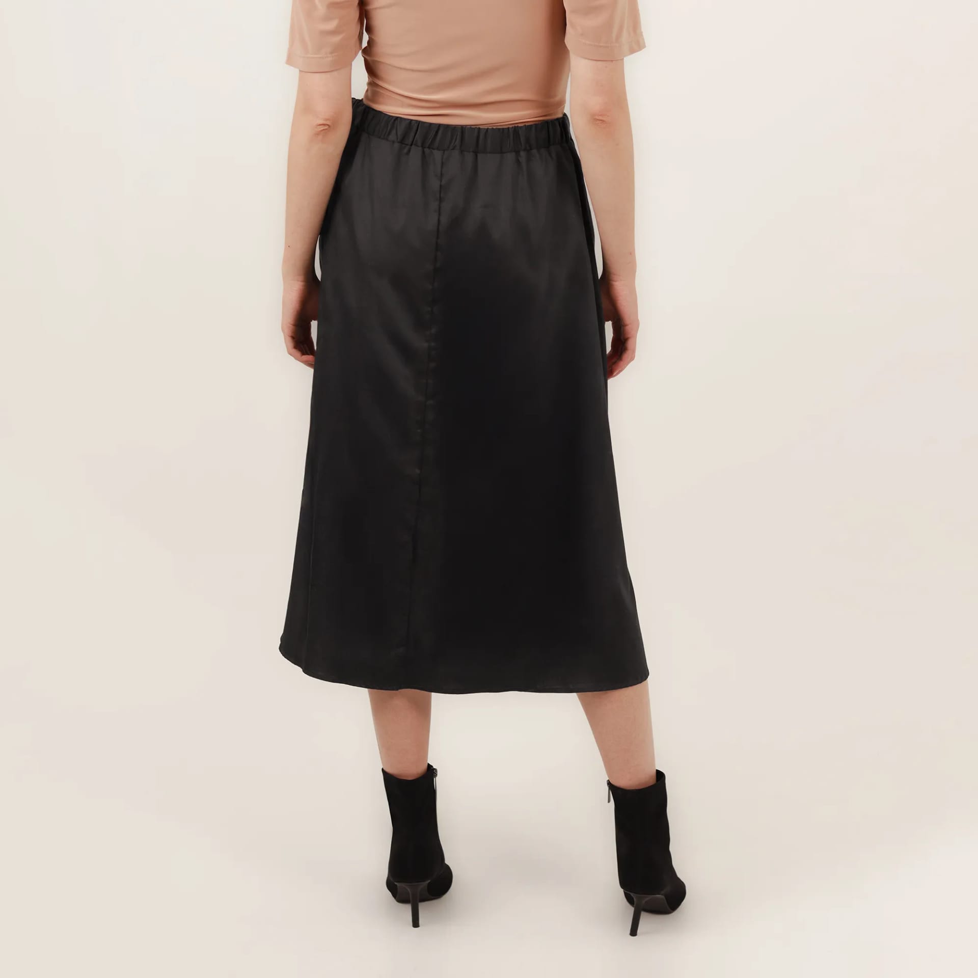 Falda midi evasé con lazo - imagen 6