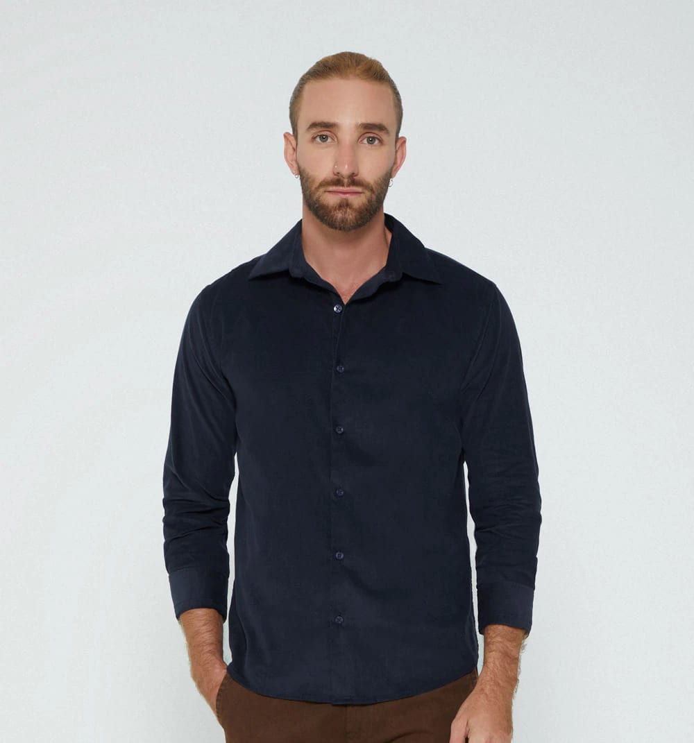 Camisa para hombre  con tela corduroy - imagen 10