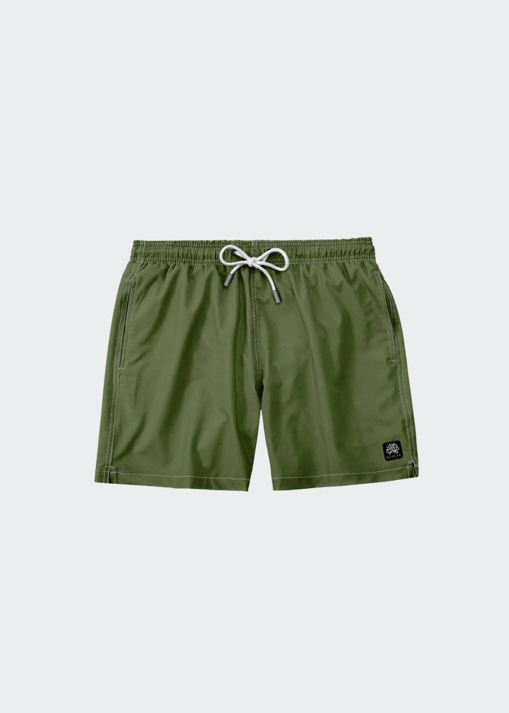 SHORT DE BAÑO VERDE OLIVA - imagen 1