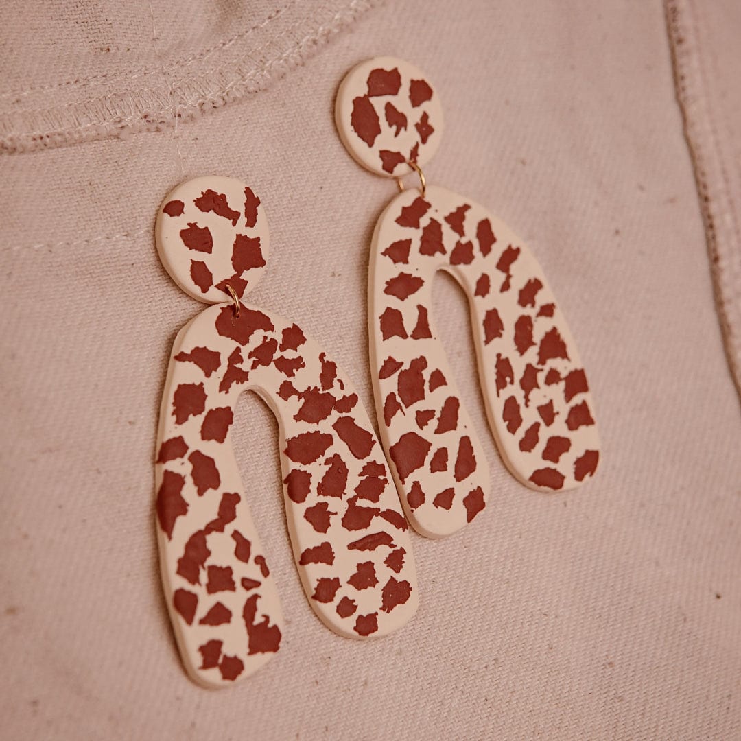 Aretes Hanna Cow Print - imagen 1