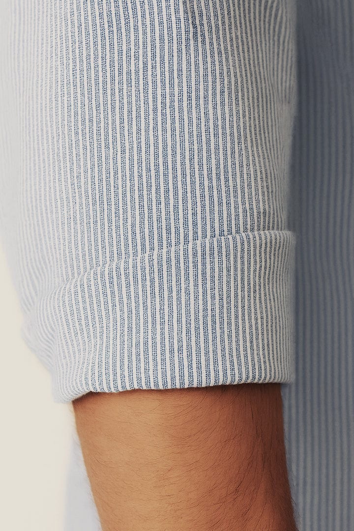 Camisa mini rayas azules - imagen 4