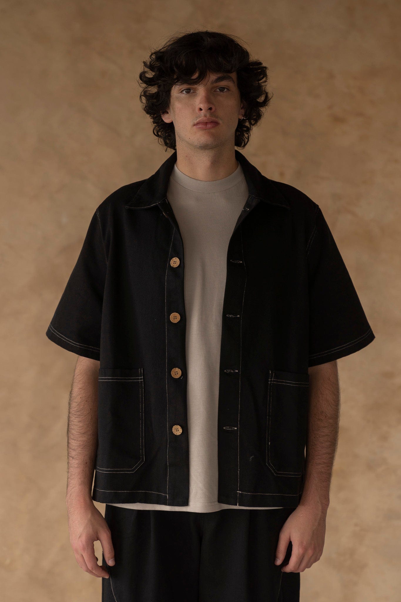 Camisa veranera negra - imagen 1