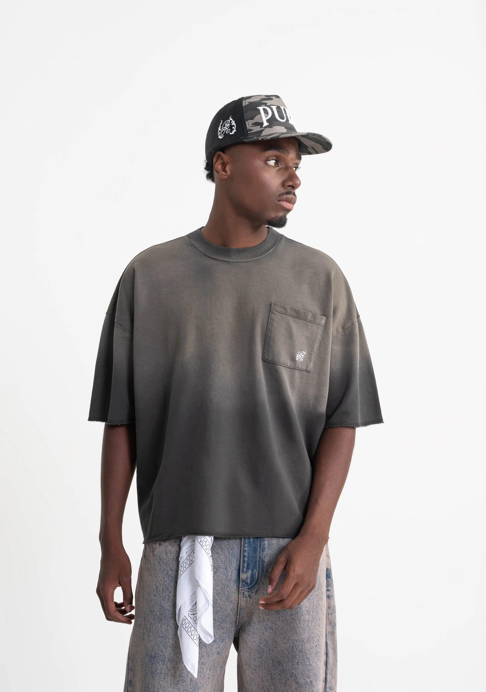 Rustic black pocket t-shirt - imagen 3