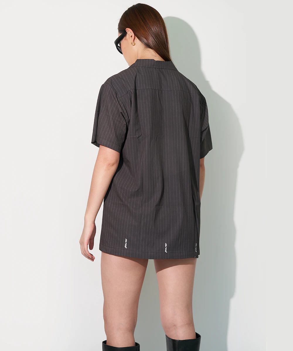 Camp Shirt in Black Pinstripe - imagen 6