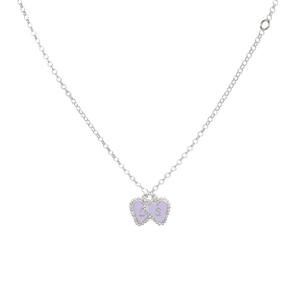 PreOrder Cadena 2 Letras Heart Plata - imagen 7