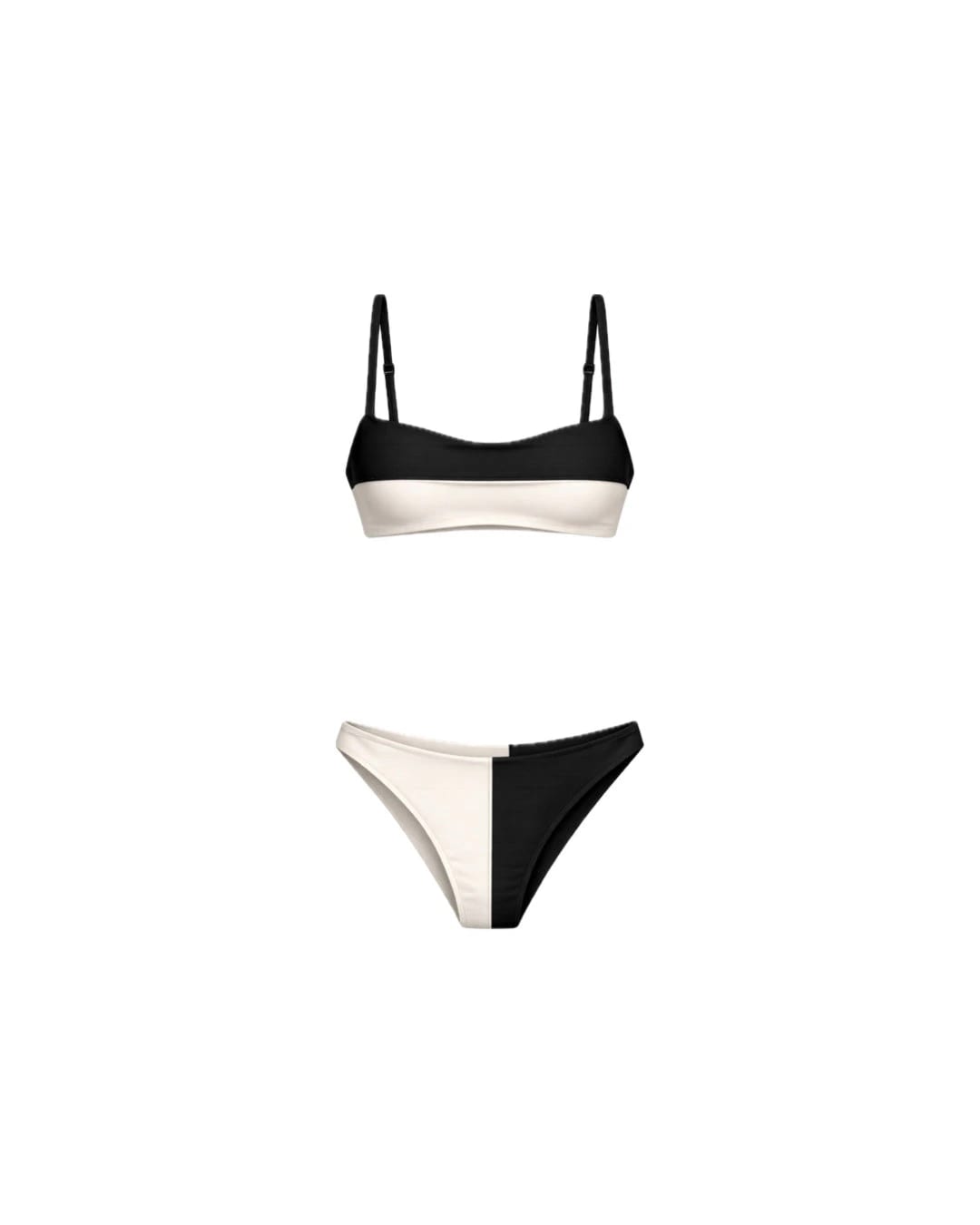 VICKY BIKINI BOTTOM - IVORY/BLACK - imagen 2