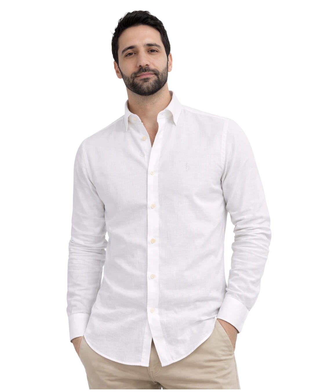 Camisa Milan Manga Larga Blanca - imagen 1