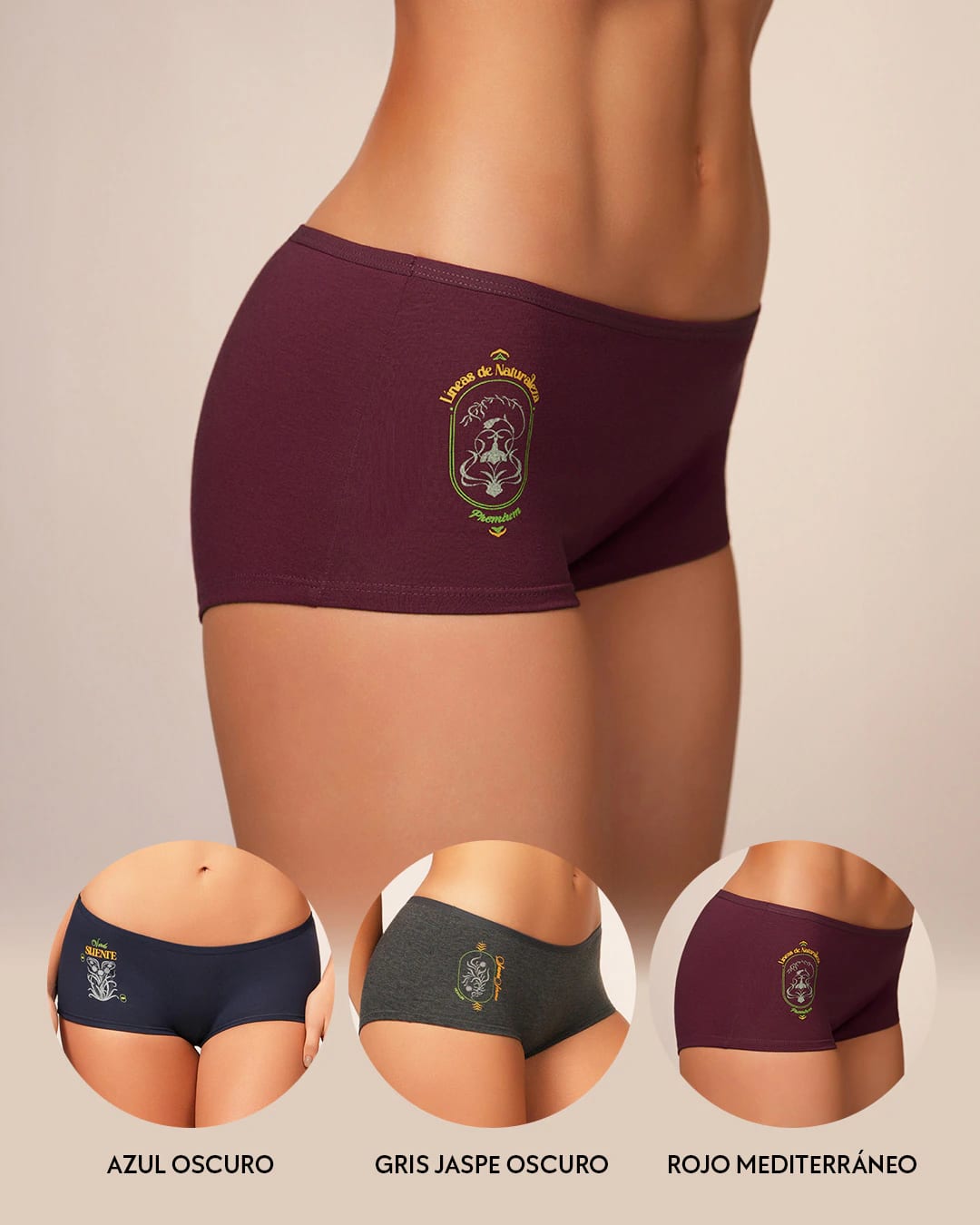 Trío Cachetero Estampado Reymon Ref. 8305 Comodidad Cada Día - imagen 3