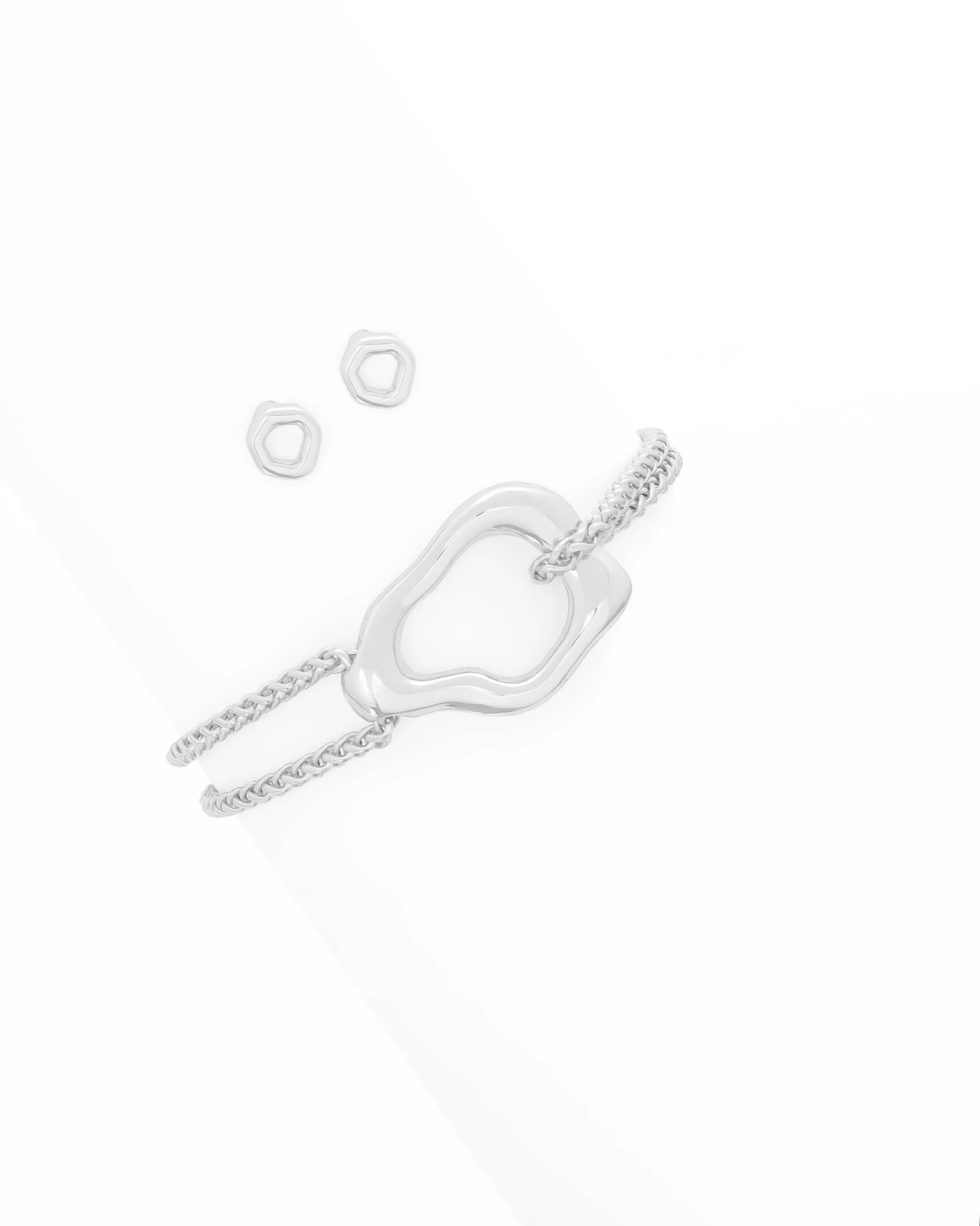 Pulsera Silueta Amorfa + Aretes - imagen 2
