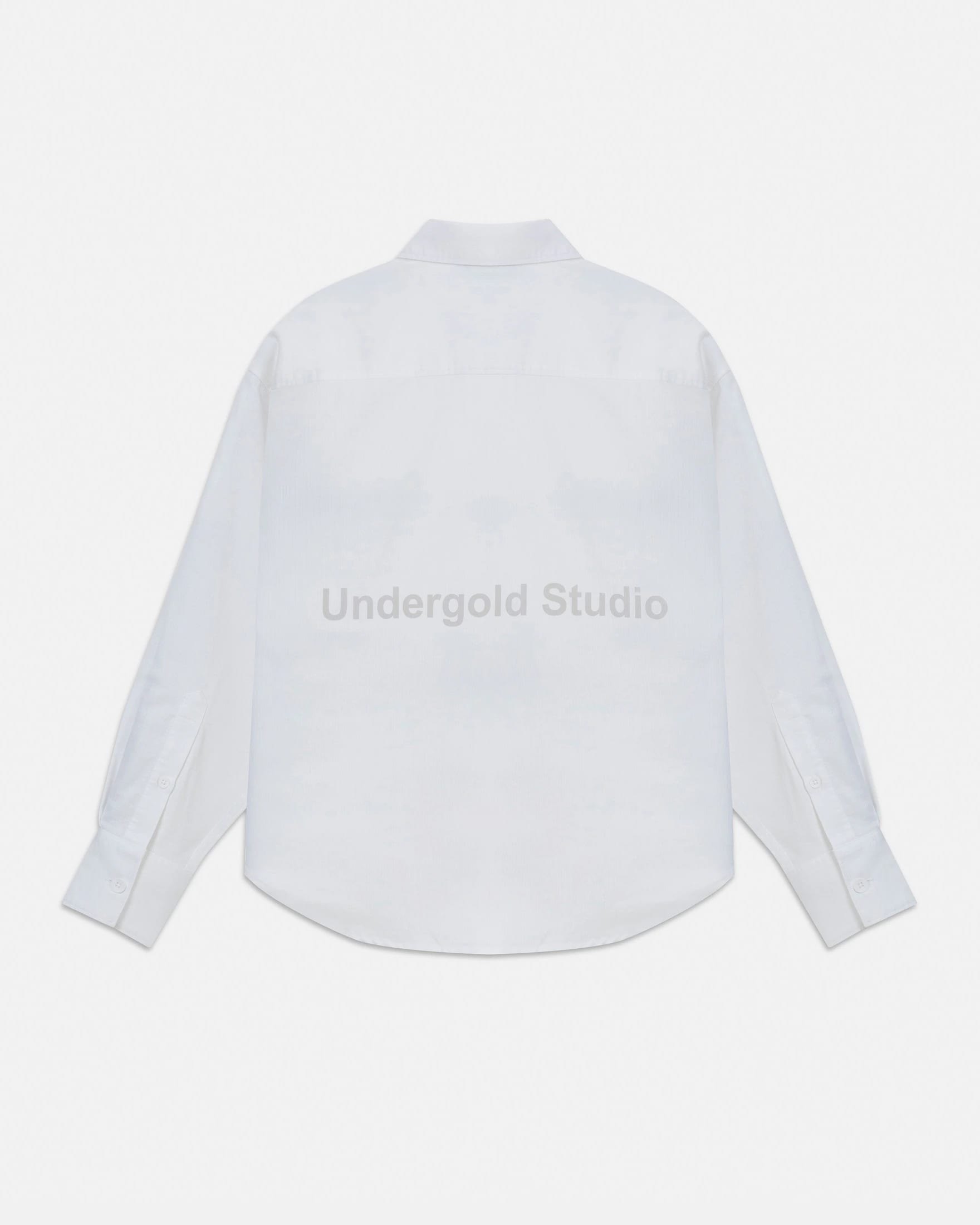 Undergold Studio Boxy Fit Long Sleeve Shirt White - imagen 3