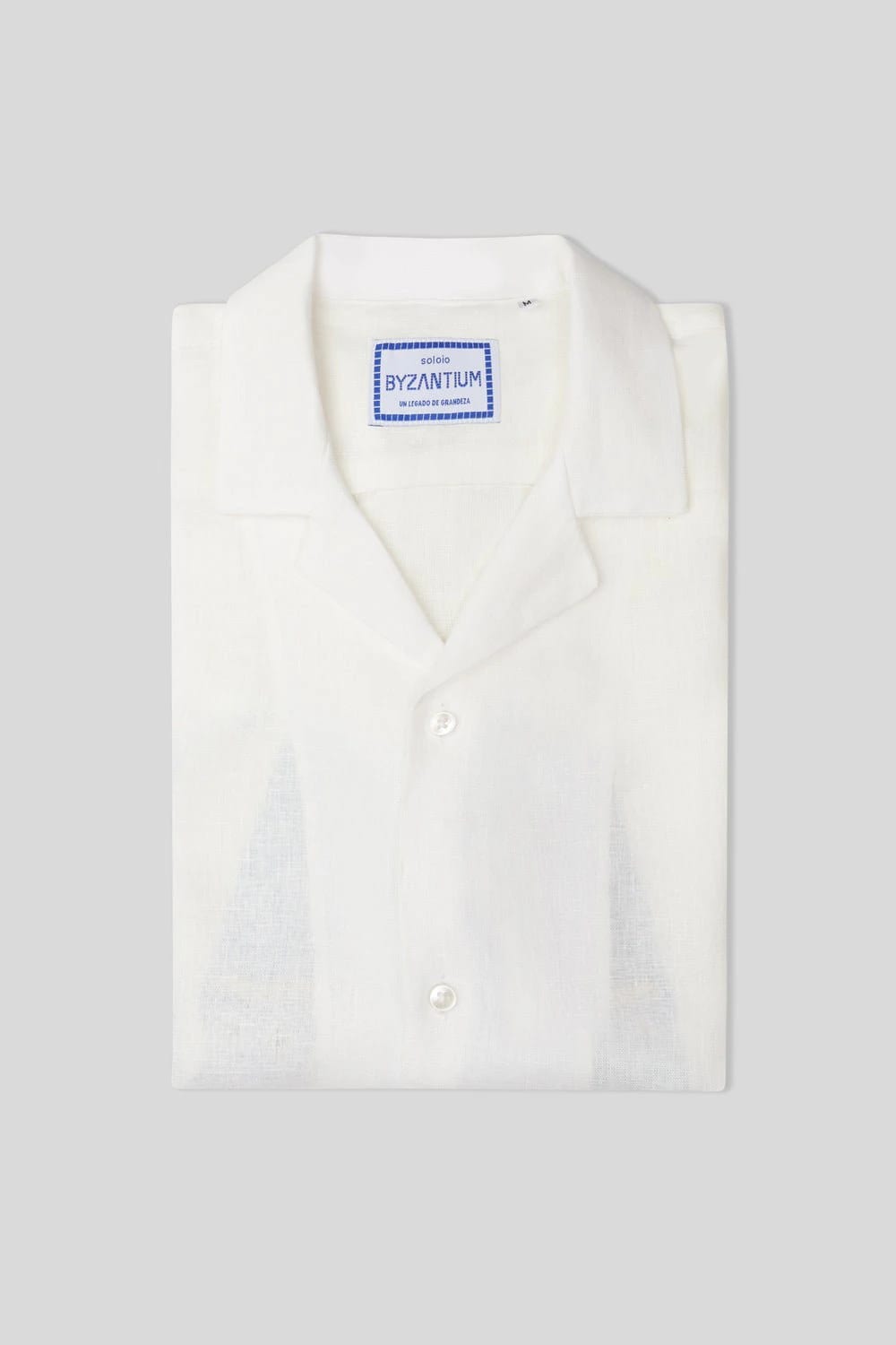 Men's linen shirt white musas - imagen 6