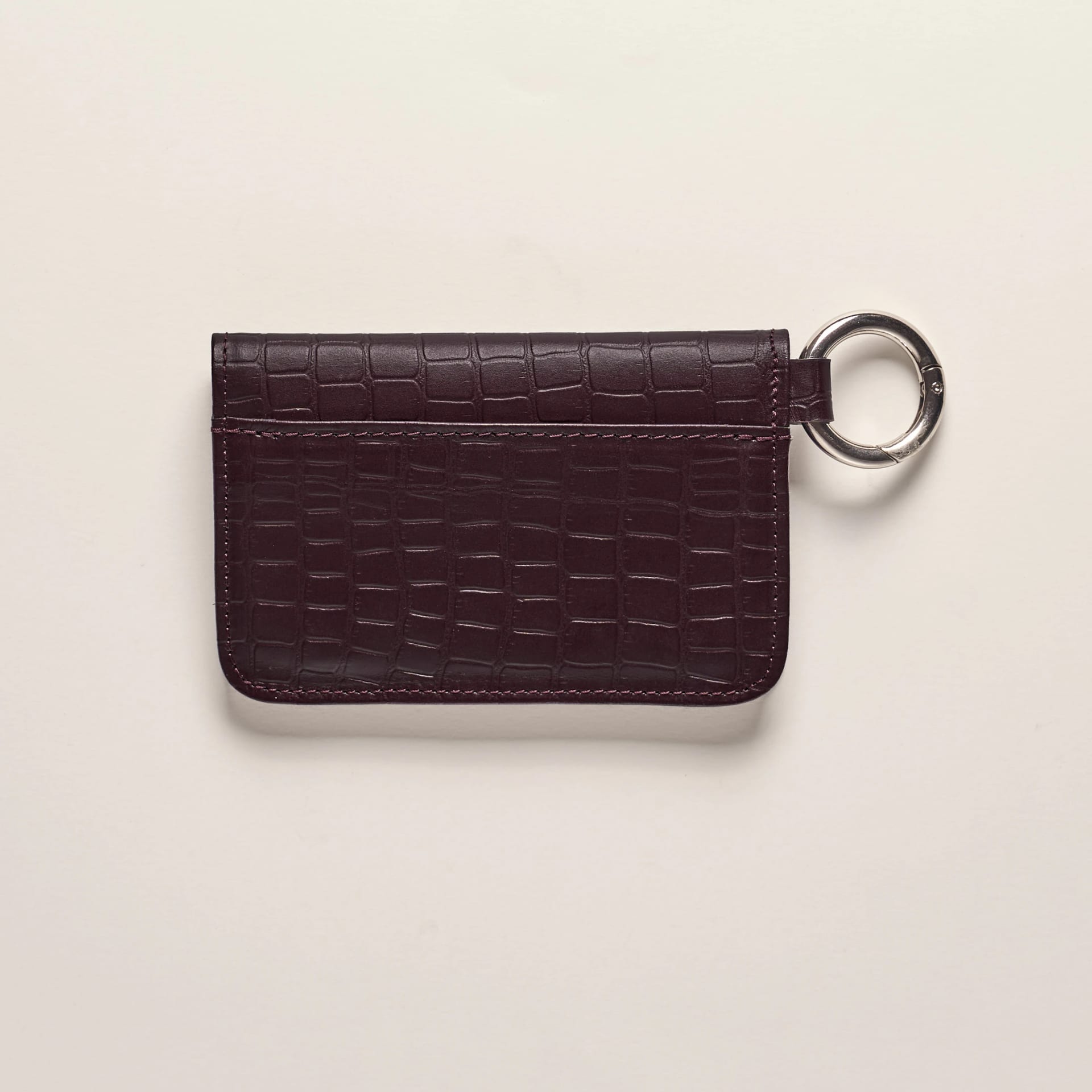 CLIP & GO CASE - CROC EDITION /  BURGUNDY - imagen 2