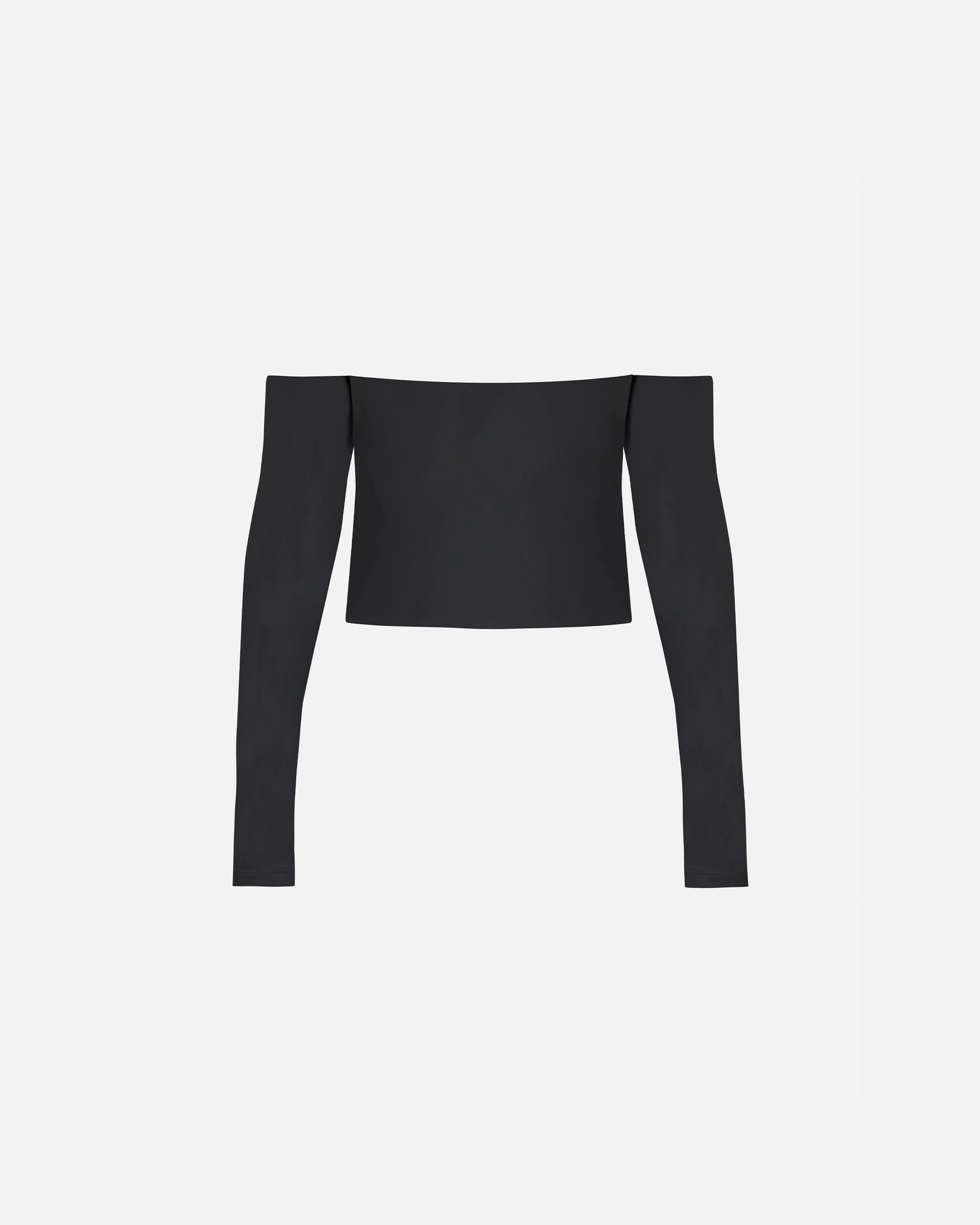 Basics Off Shoulder Long Sleeve Top Black - imagen 3