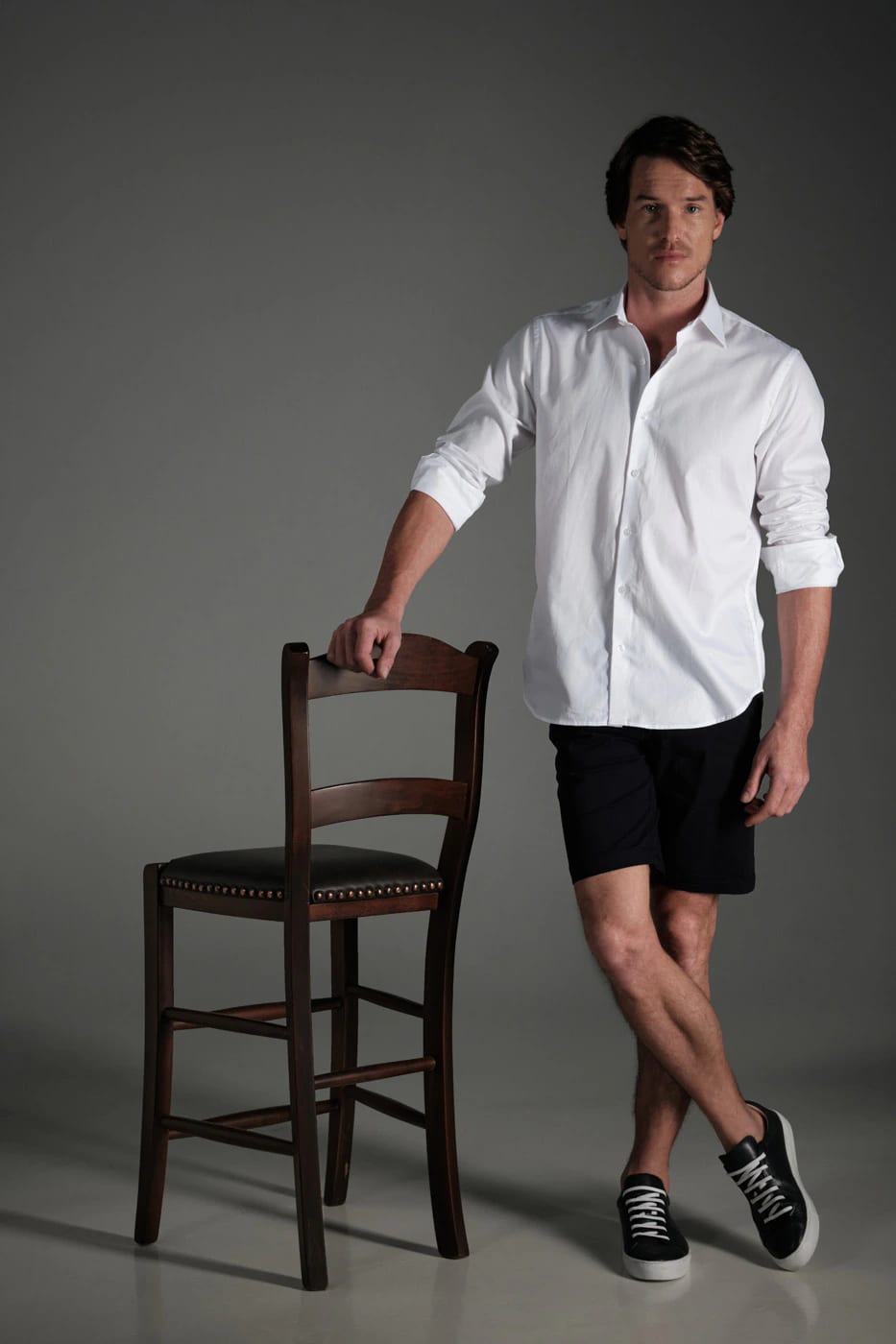 Bermuda Chino Slim Dril Azul Navy - imagen 3
