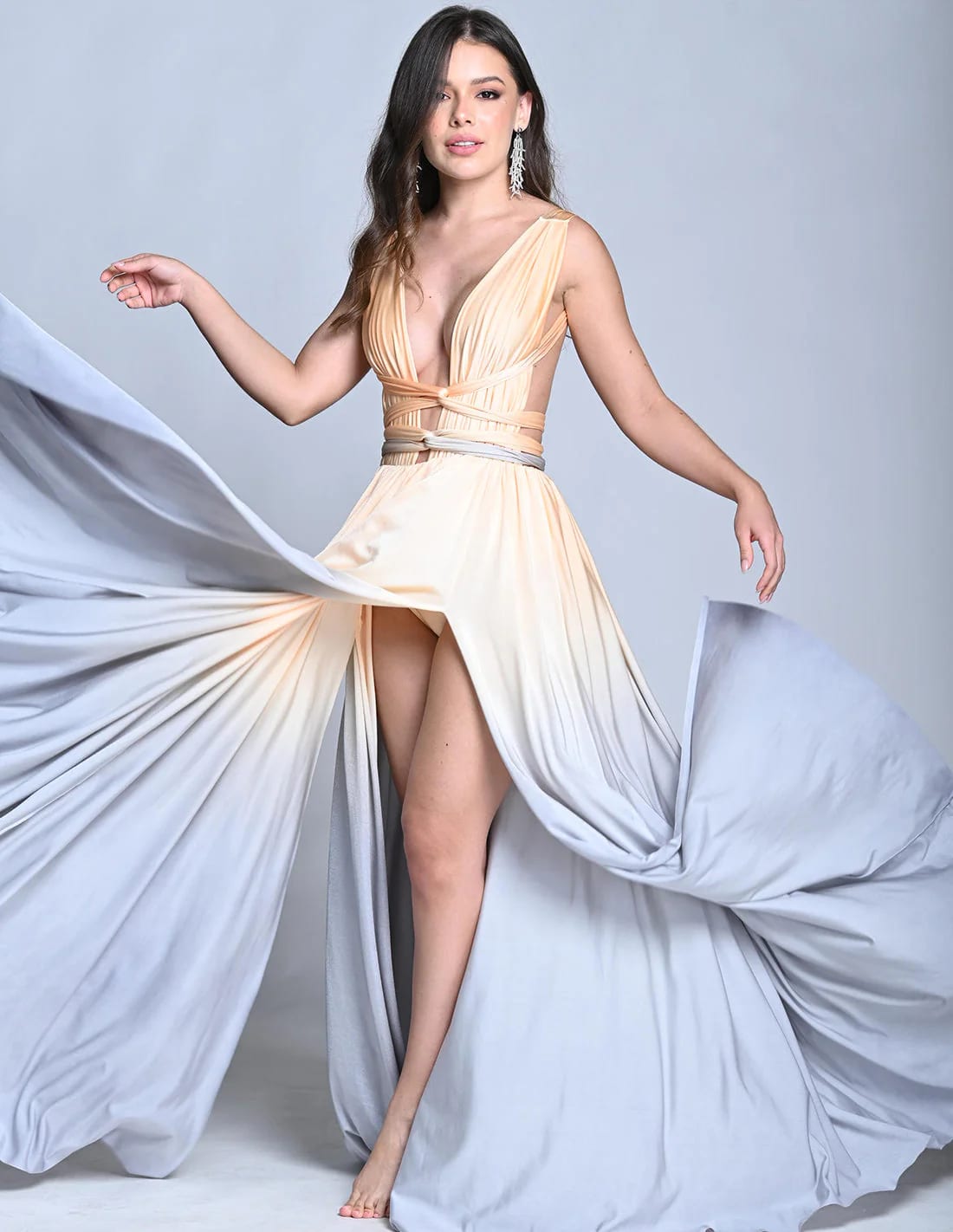 Vestido Plutón Vanilla + Gray Light - imagen 5