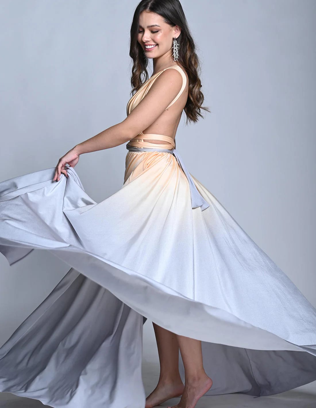 Vestido Plutón Vanilla + Gray Light - imagen 4