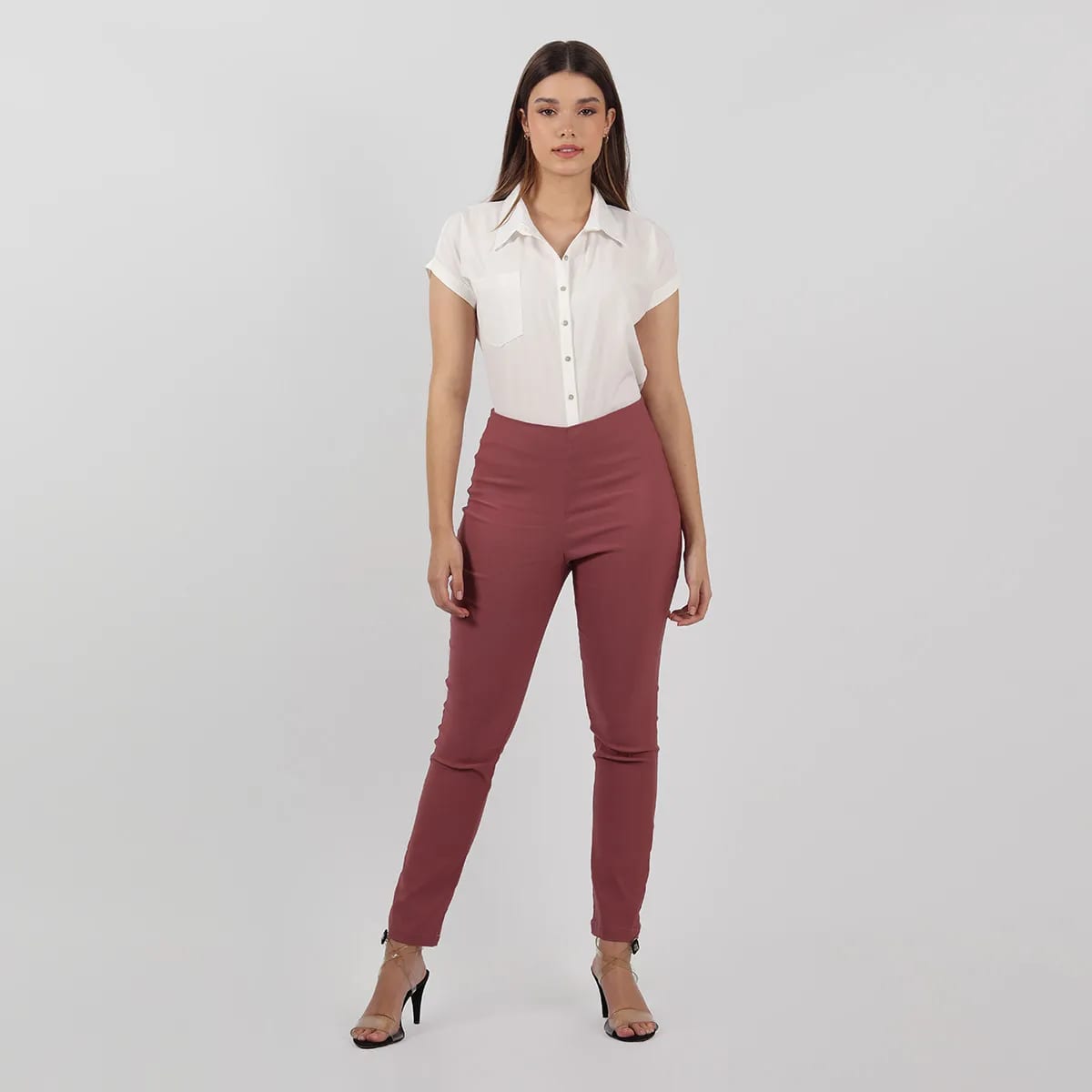 Pantalon tiro alto bota skinny - imagen 5