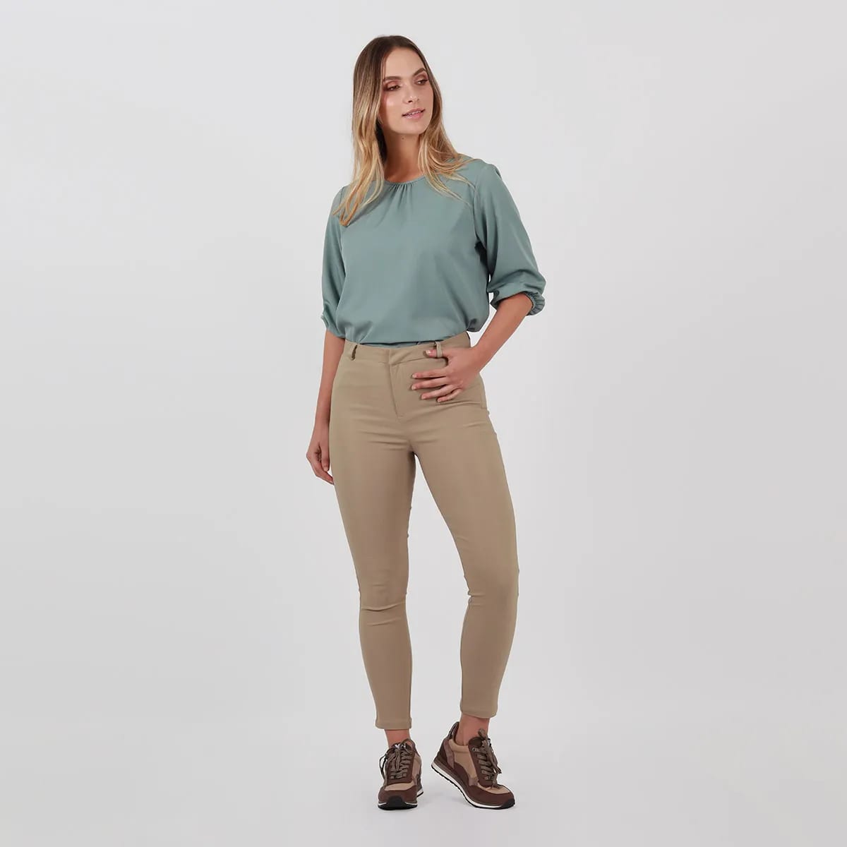 Pantalon tiro medio bota skinny - imagen 5