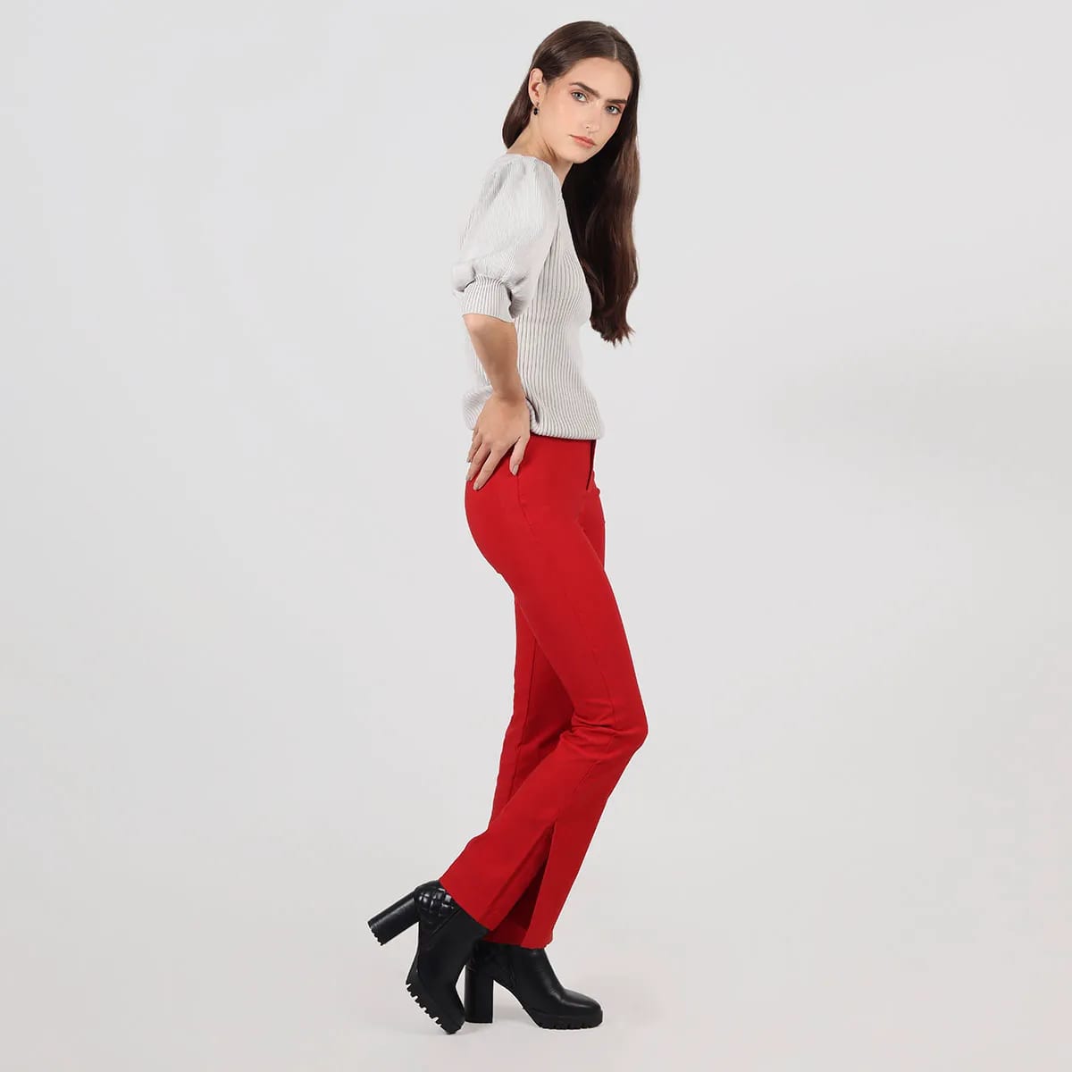 Pantalon tiro alto bota flare - imagen 4