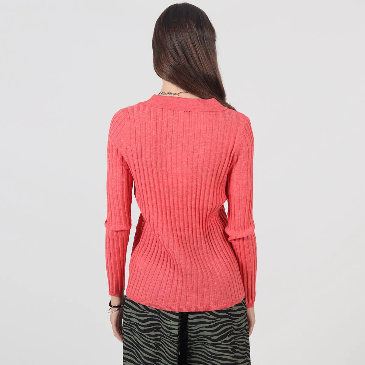 Sweater abierto manga larga - imagen 5