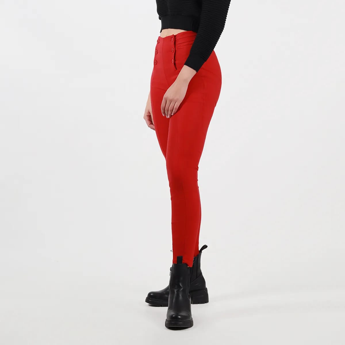 Pantalon tiro alto bota skinny - imagen 3
