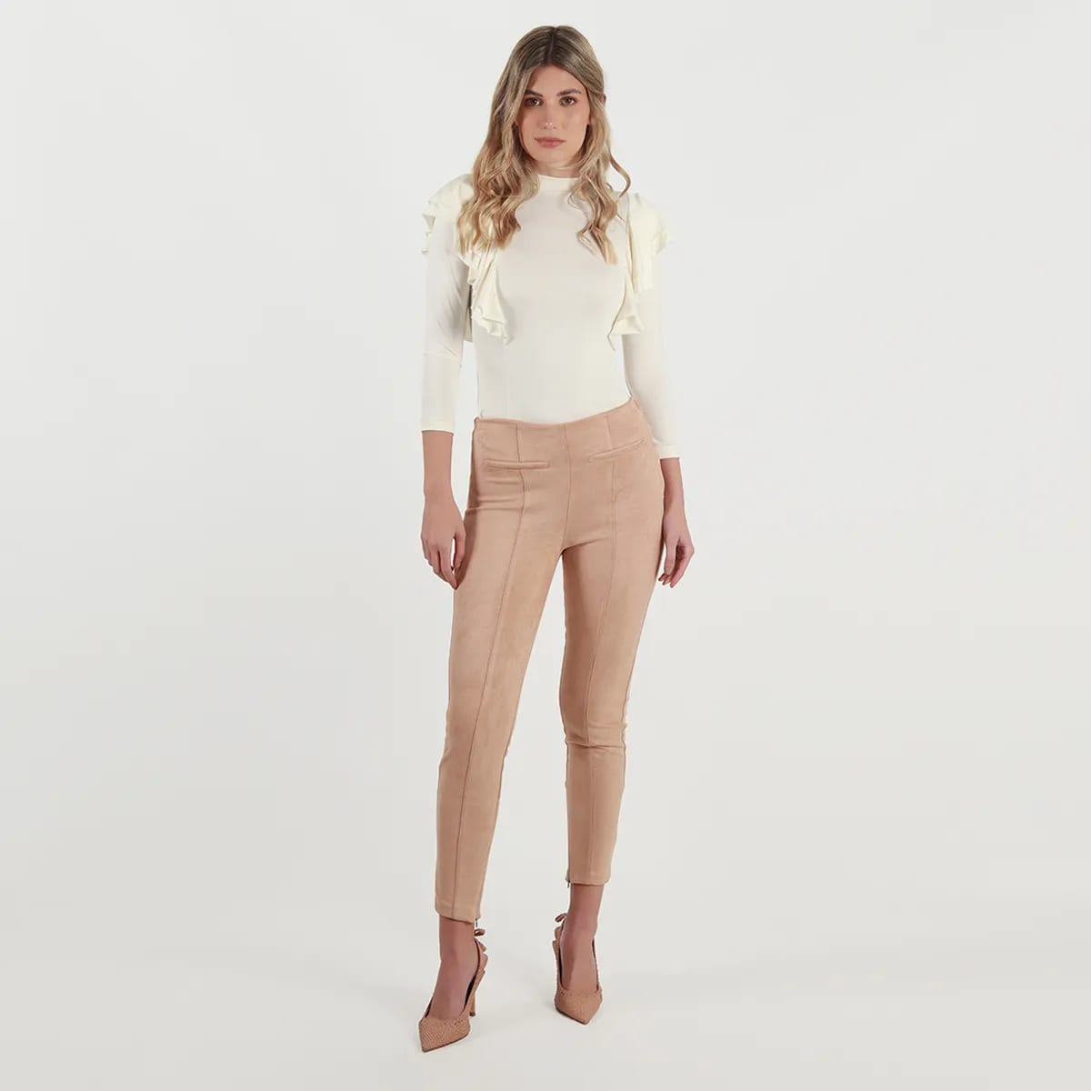 Pantalon tiro alto bota skinny - imagen 5