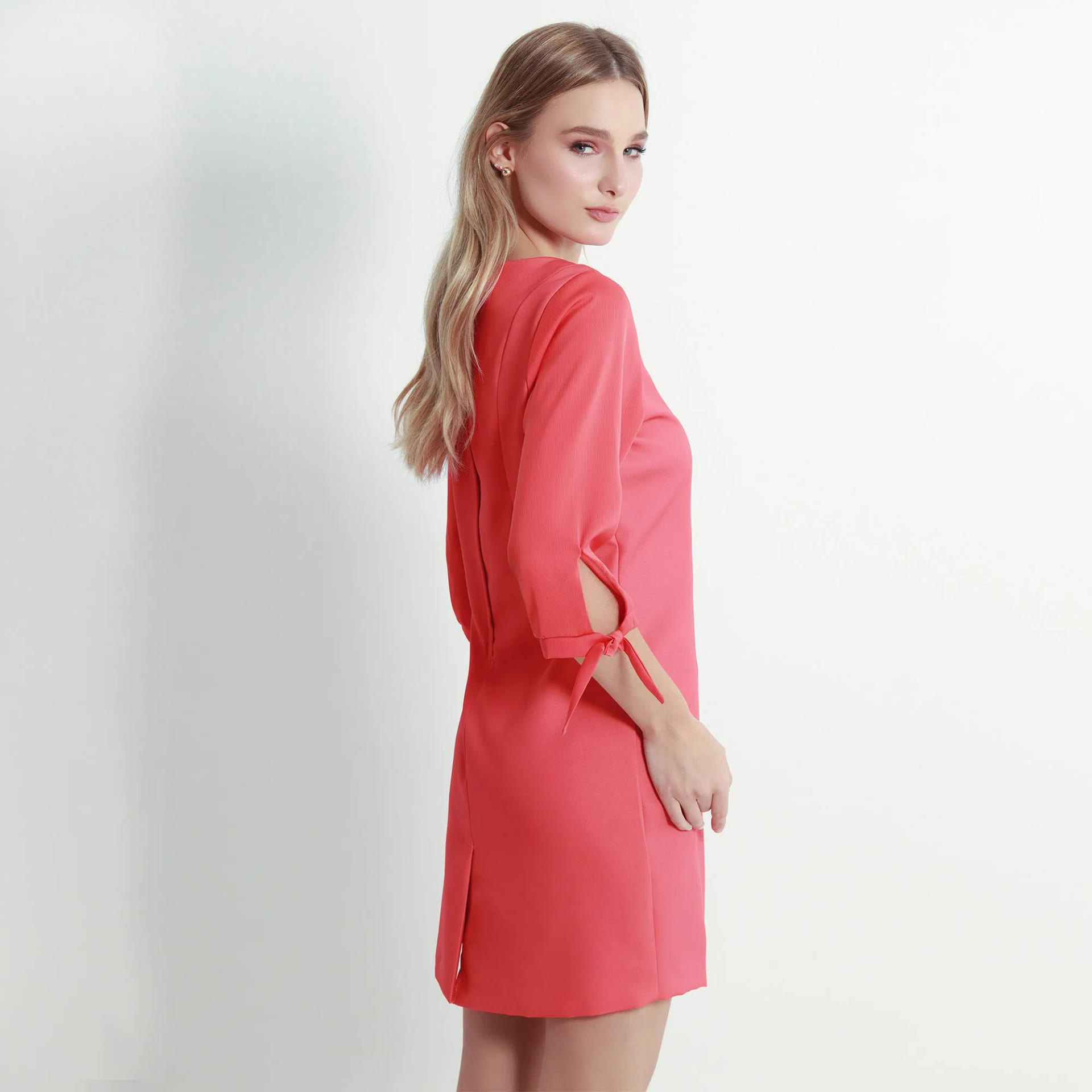 Vestido Cuello Redondo Manga 3cuartos - imagen 5