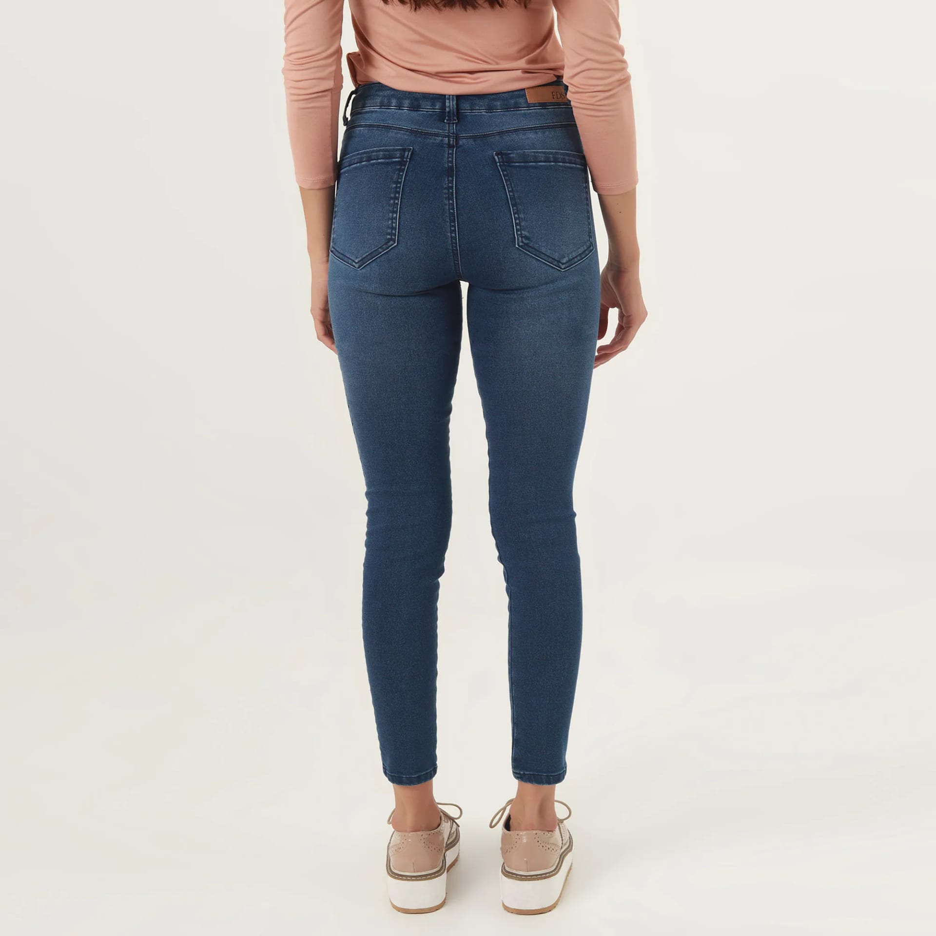 Jean Diva Tiro Medio Bota Skinny Crop - imagen 3