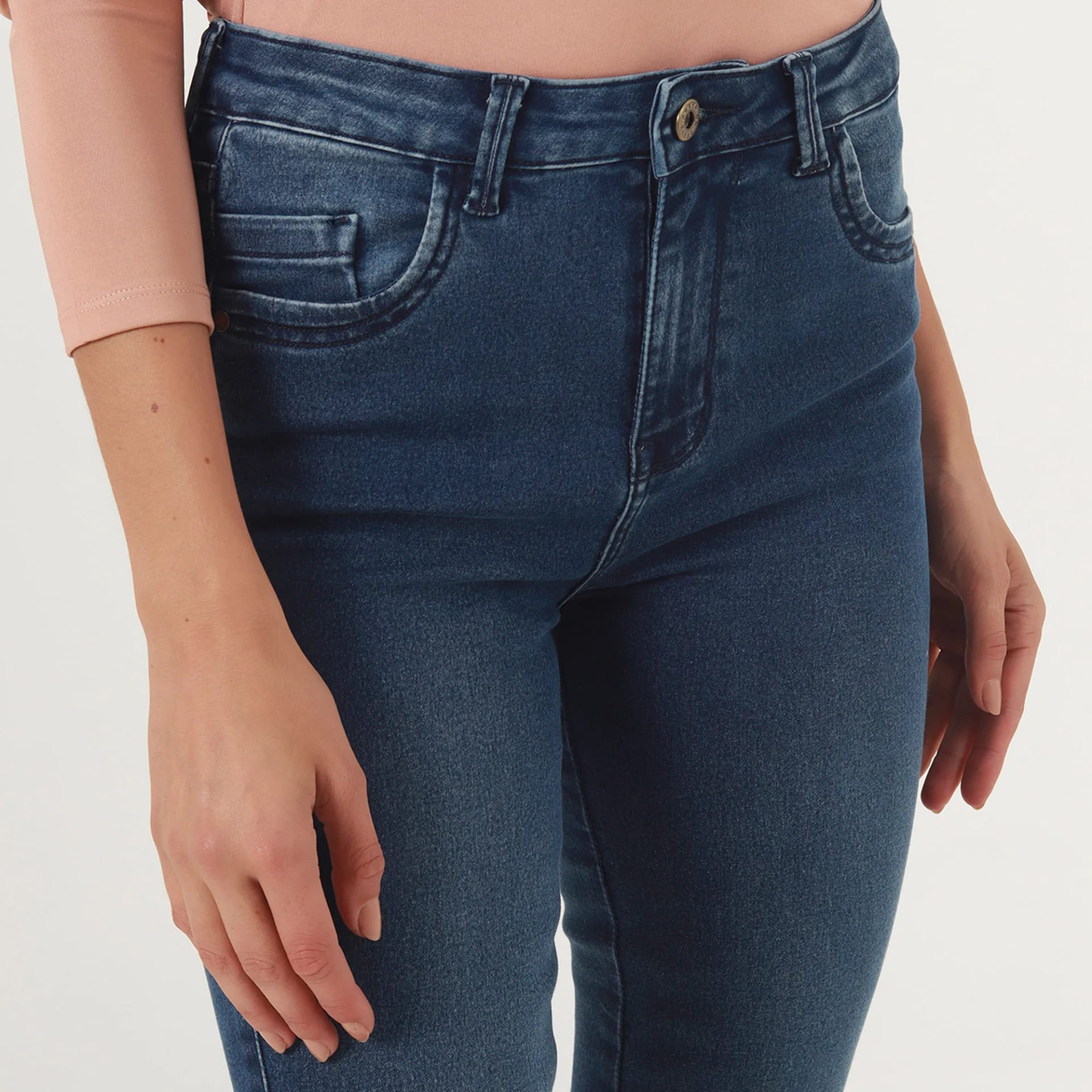 Jean Diva Tiro Medio Bota Skinny Crop - imagen 2