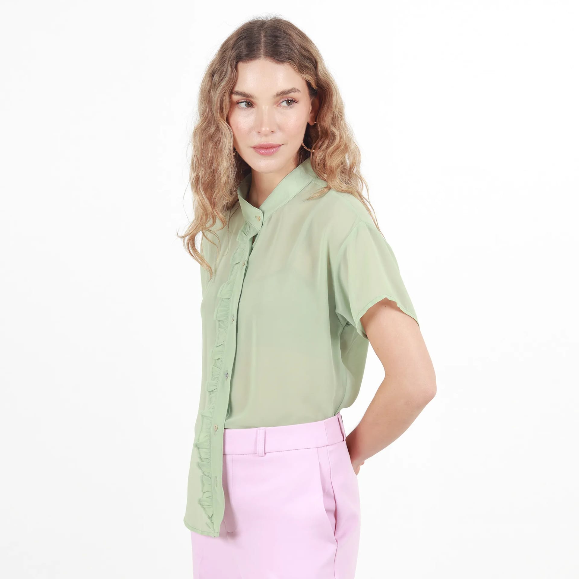 Blusa Cuello Neru Manga Corta - imagen 37