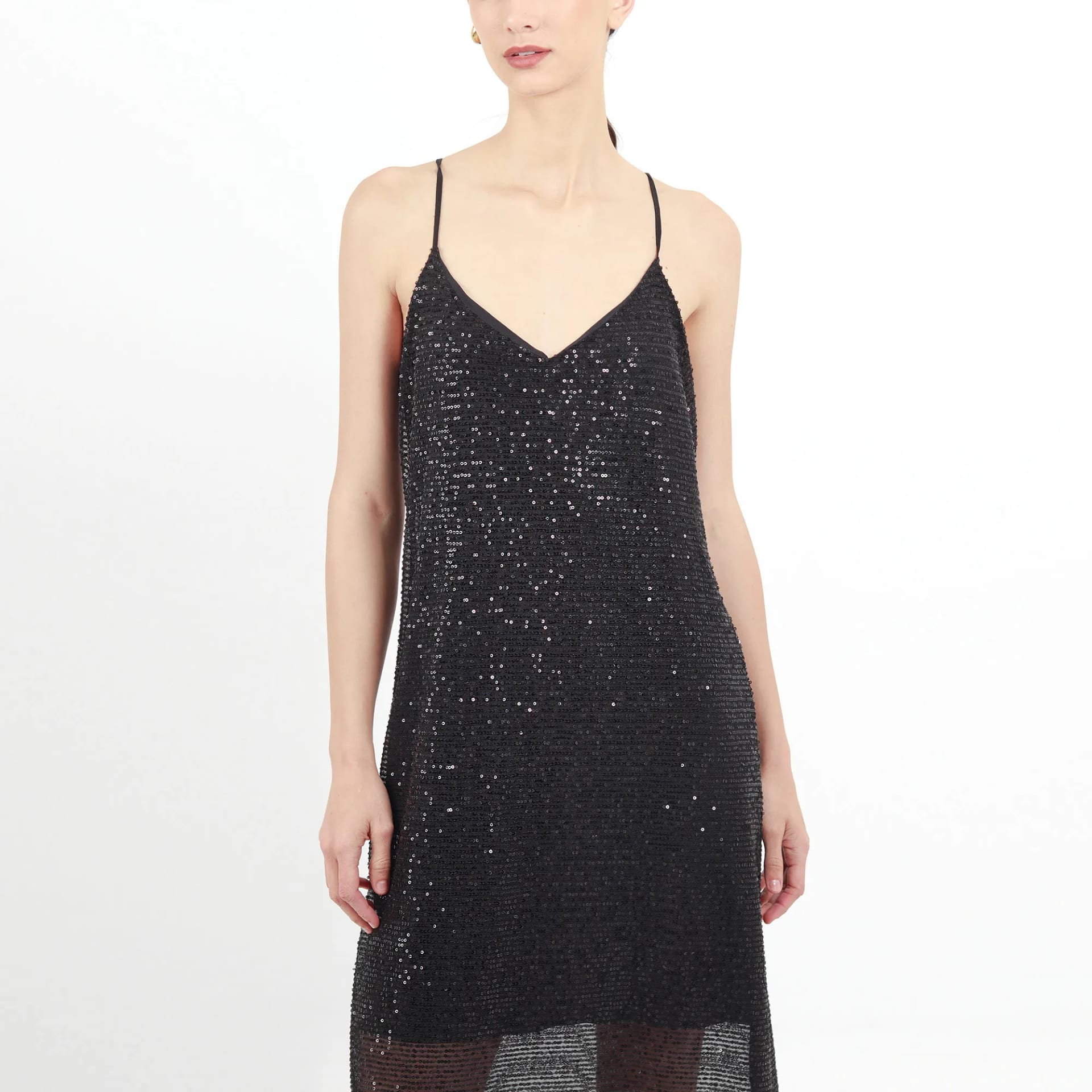 Vestido Cuello V Manga Sisa - imagen 4