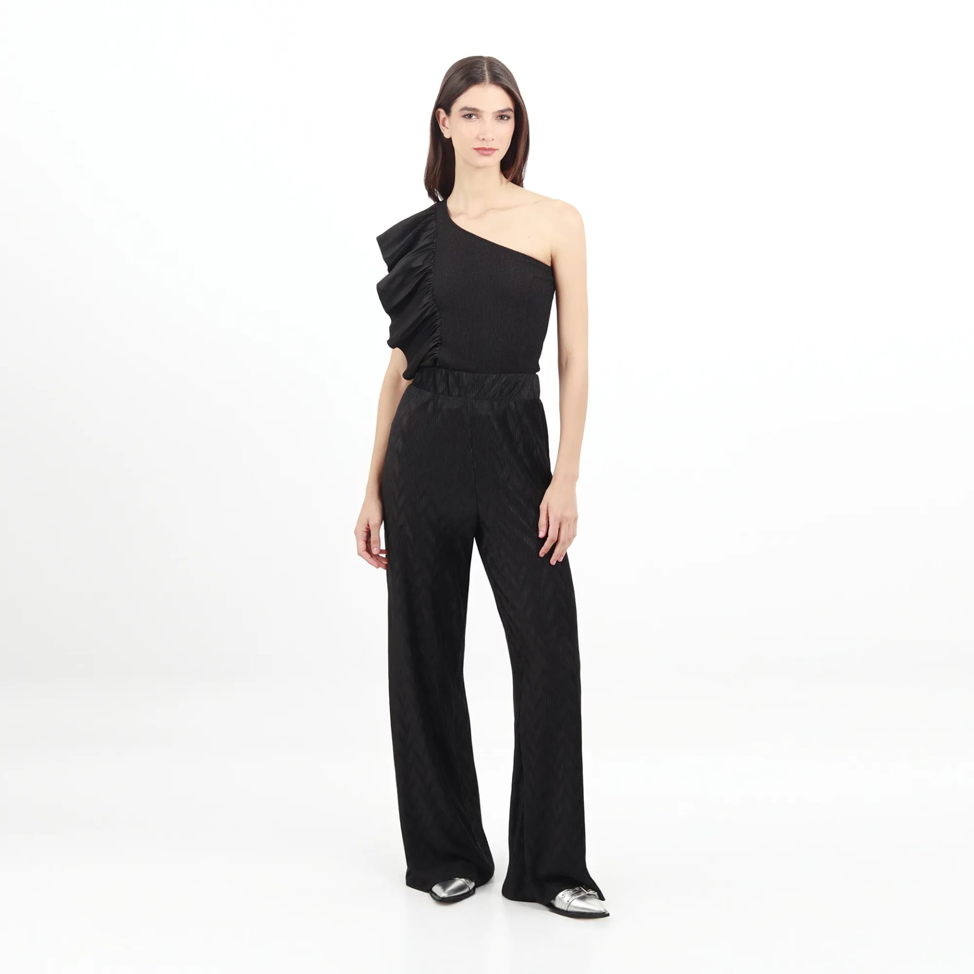 Pantalon Tiro Alto Bota Flare - imagen 1