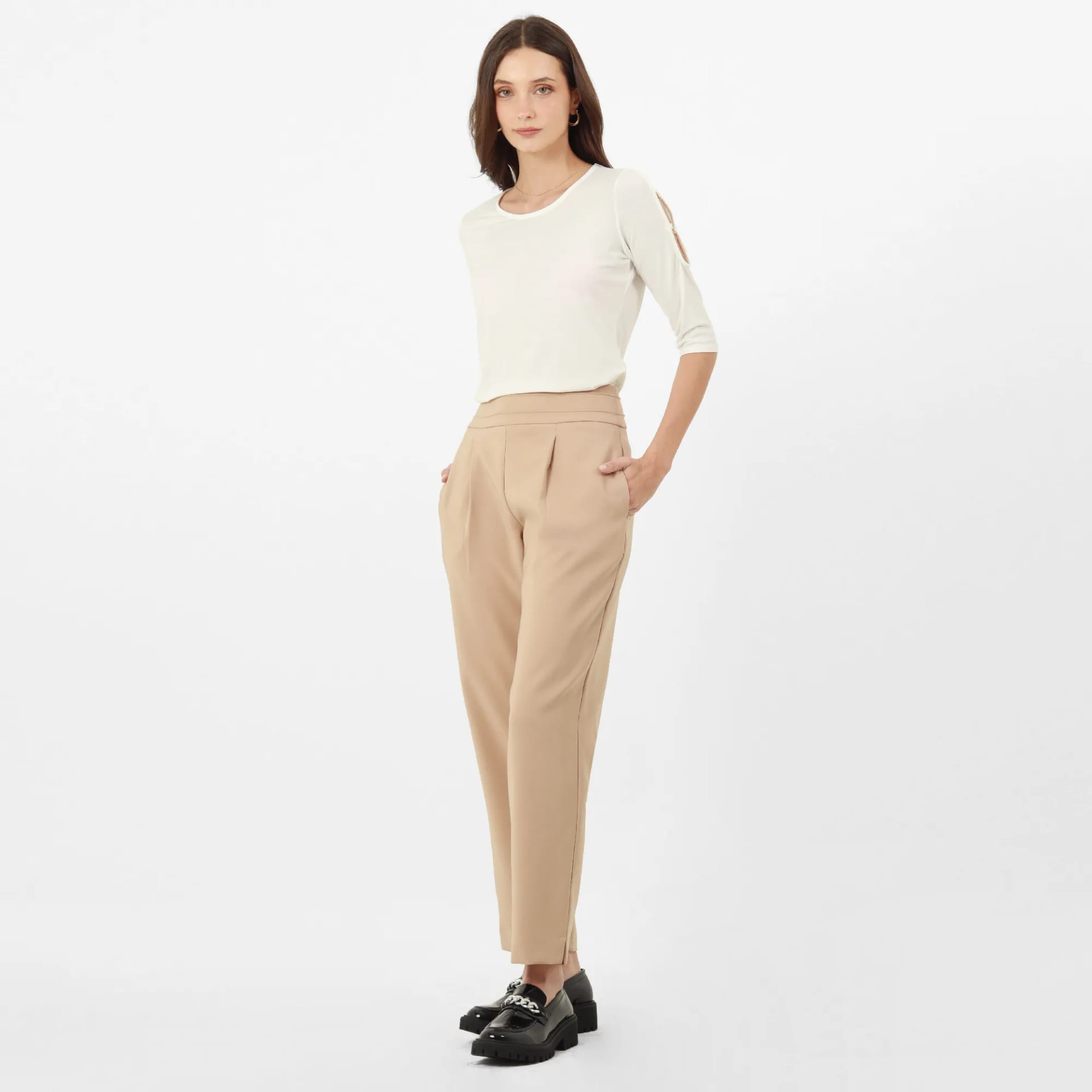 Pantalon Tiro Alto Bota Recta - imagen 5