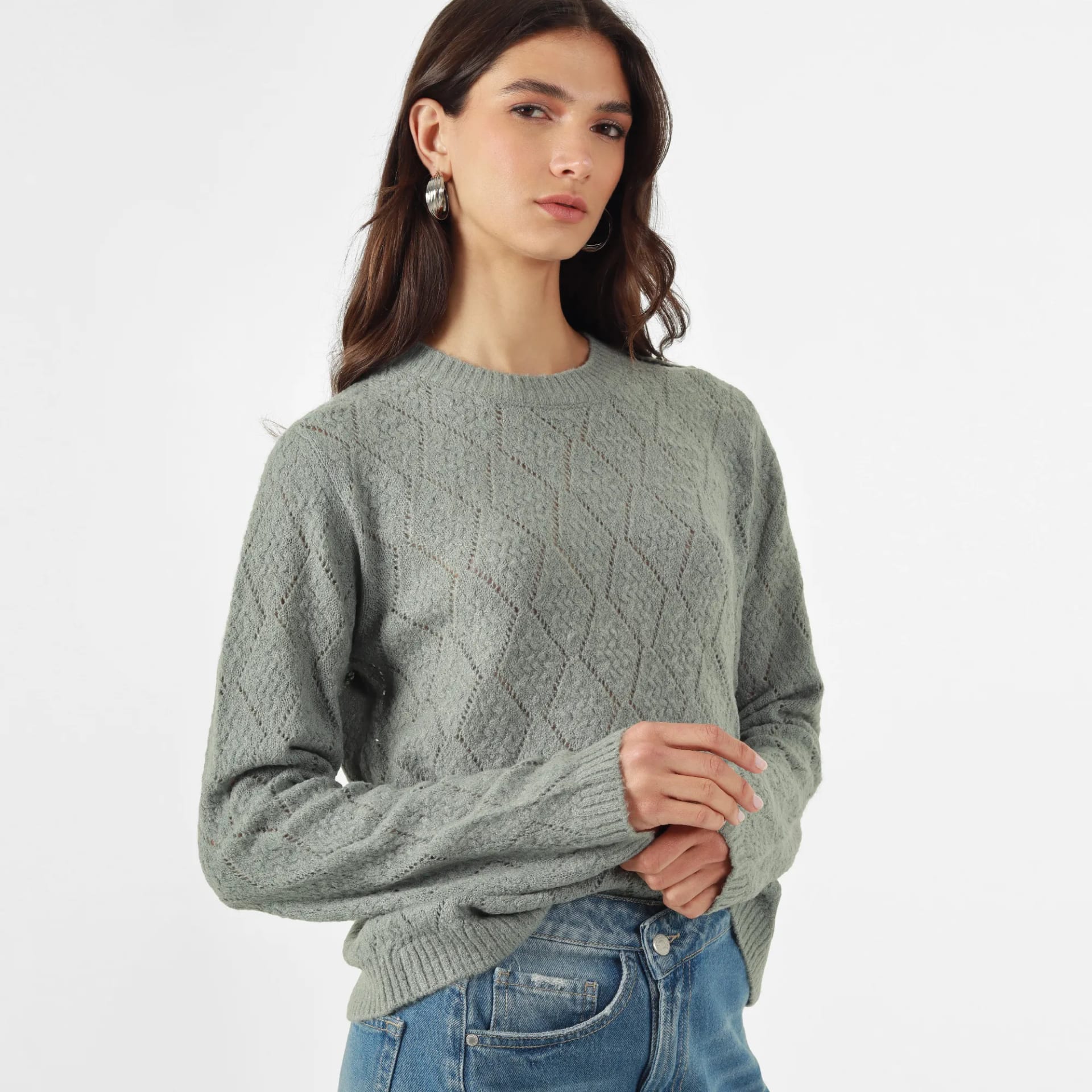 Sweater Cuello Redondo Manga Larga - imagen 1