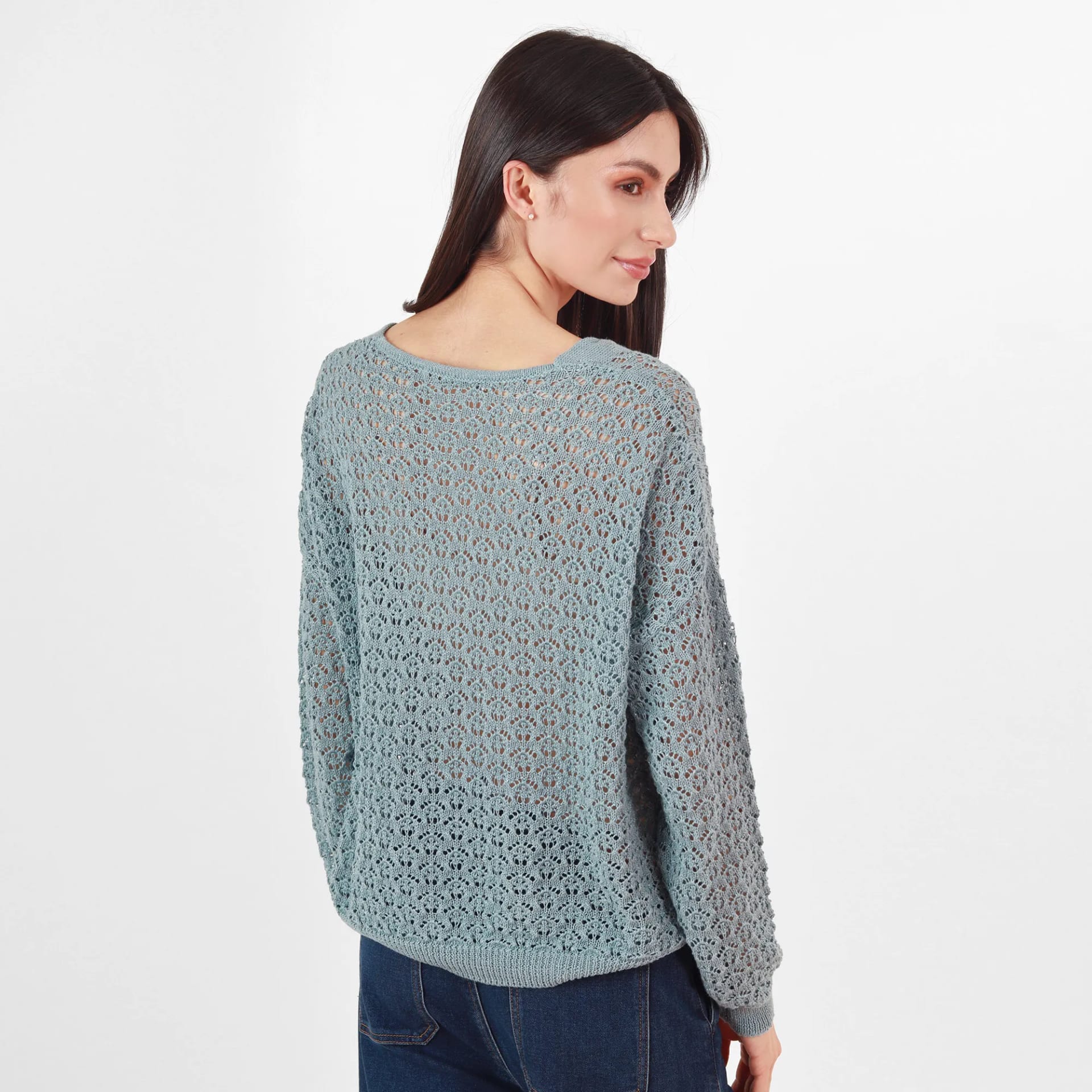 Sweater Cuello V Manga Larga - imagen 6
