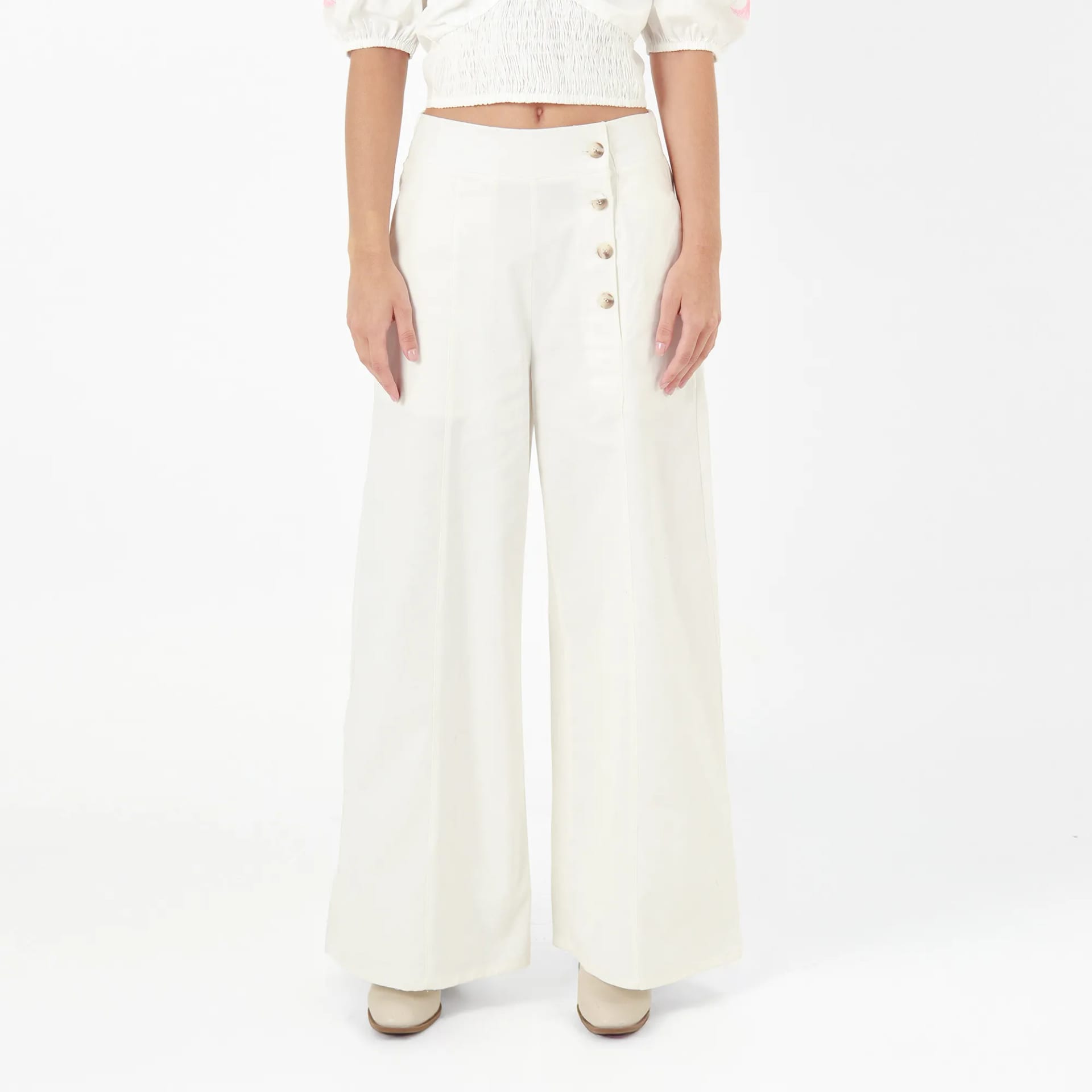Pantalon Tiro Alto Bota Flare - imagen 2