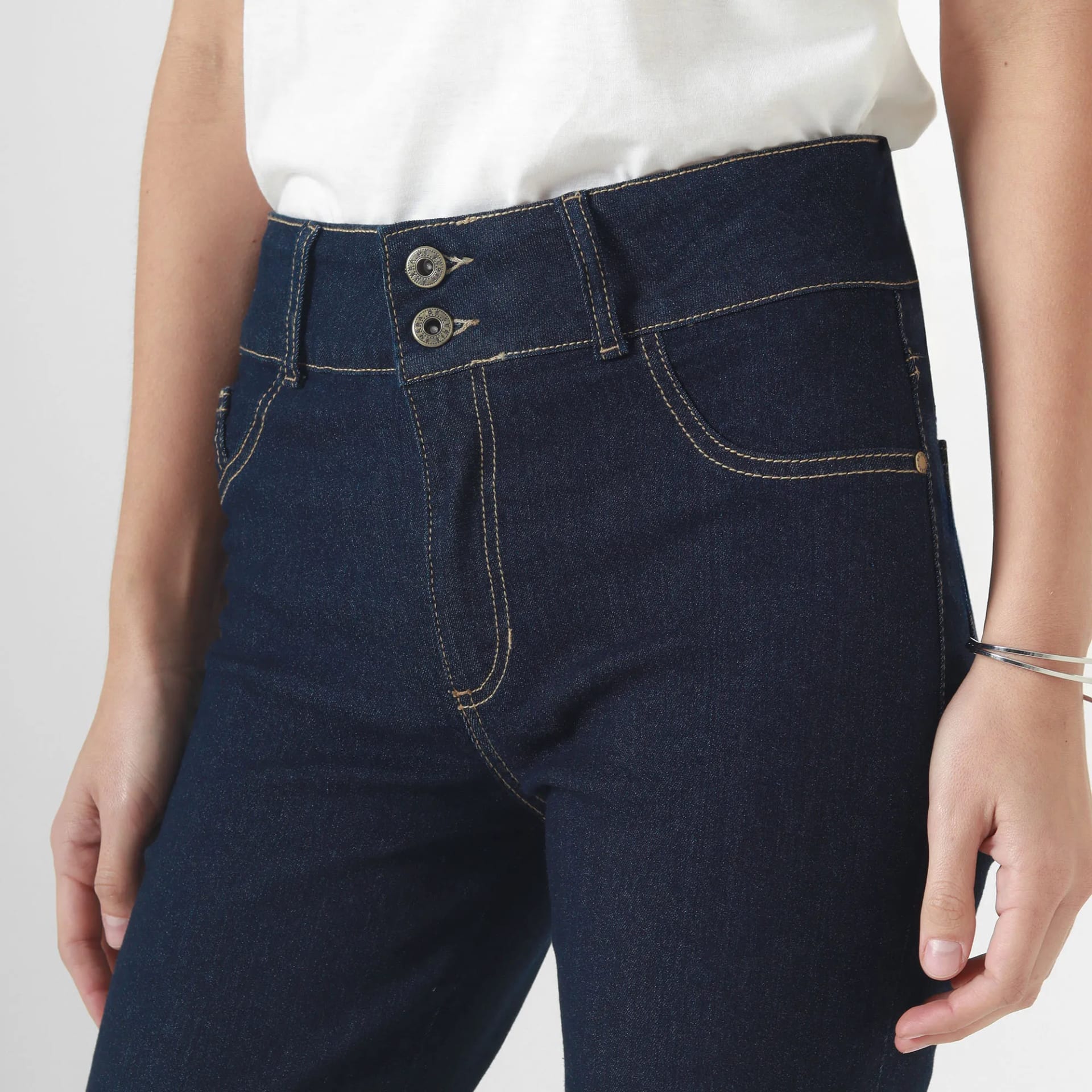 Jean Tiro Medio Bota Skinny - imagen 2
