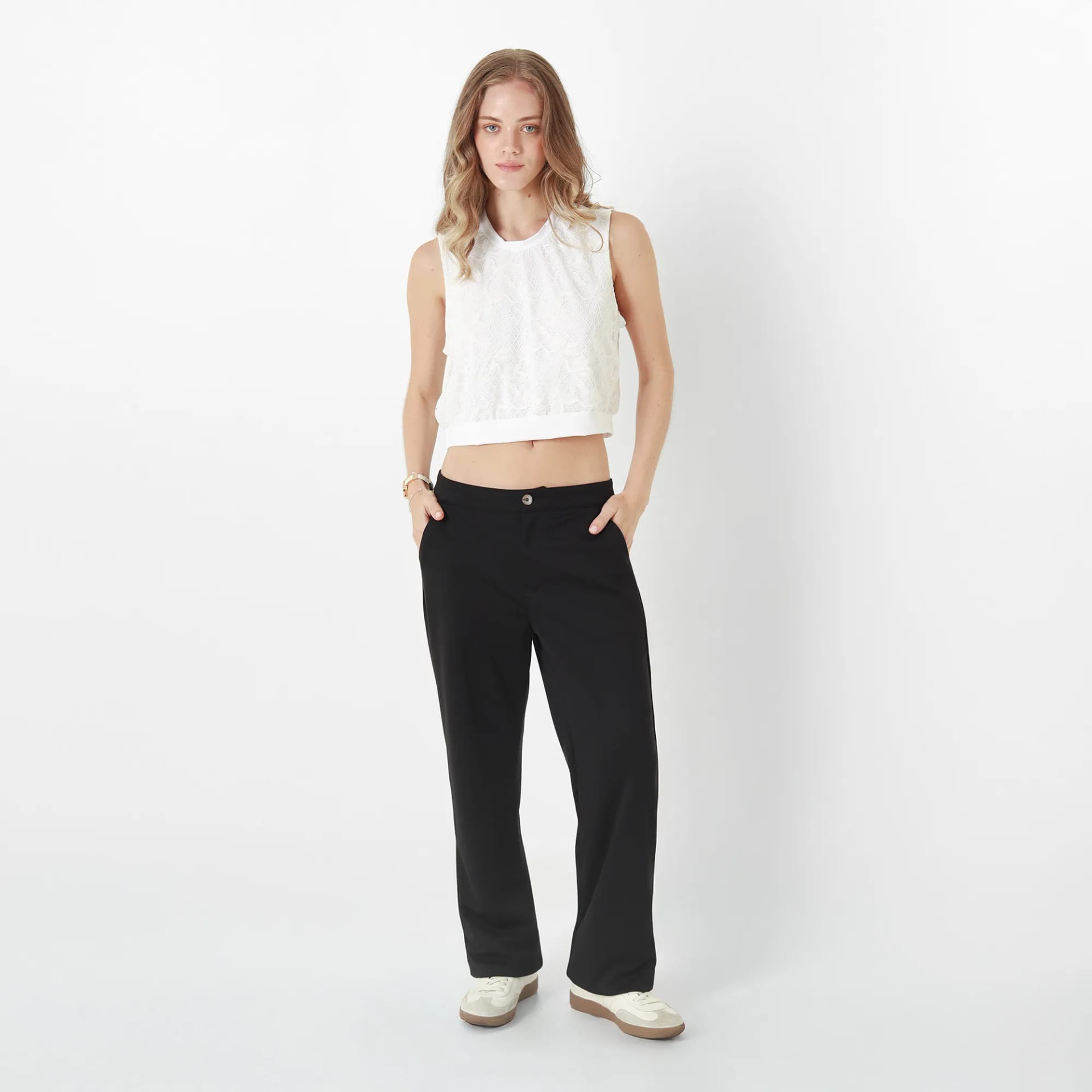 Pantalon Tiro Medio Bota Recta - imagen 1