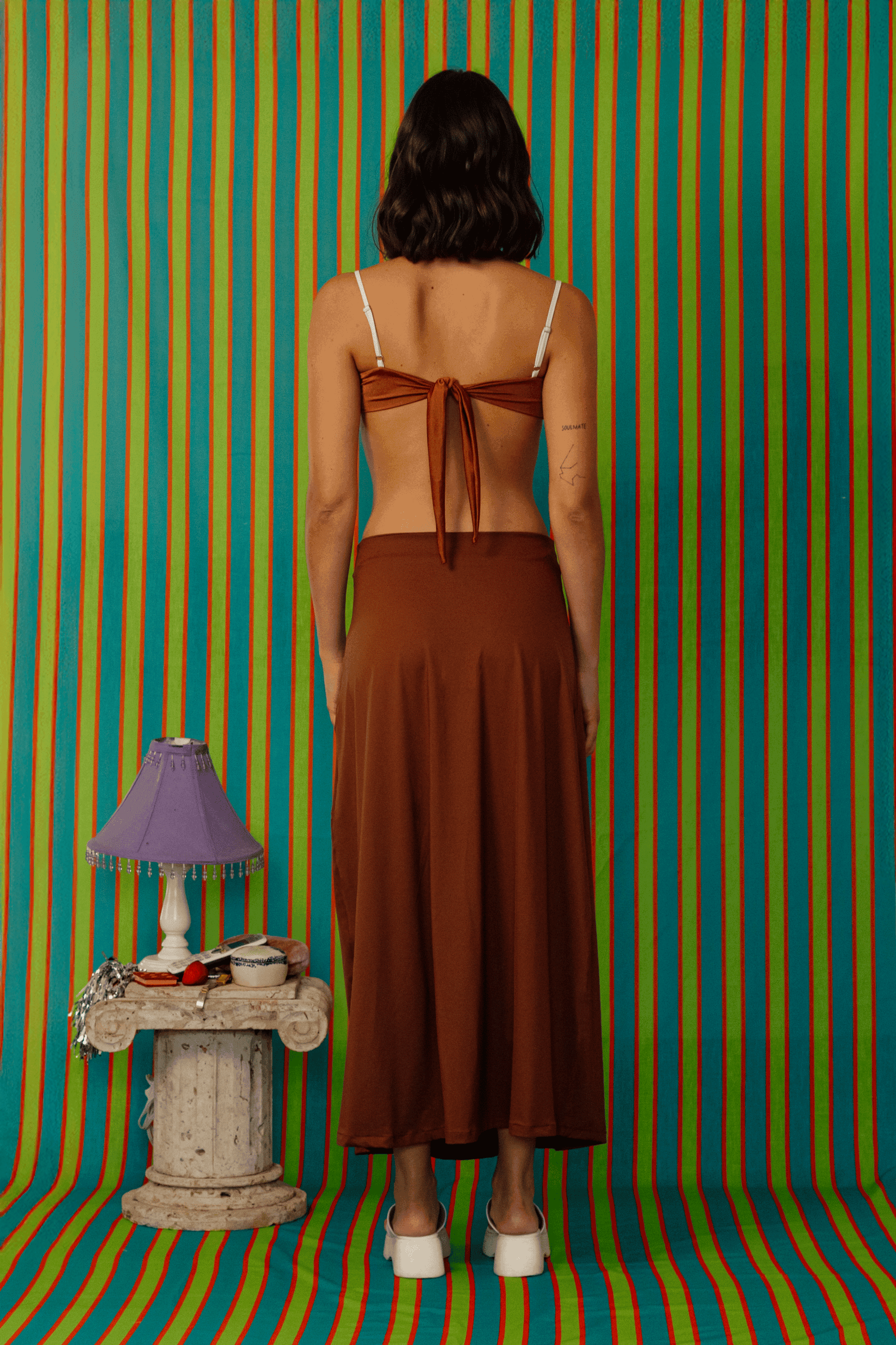 Brown Long Skirt - imagen 4