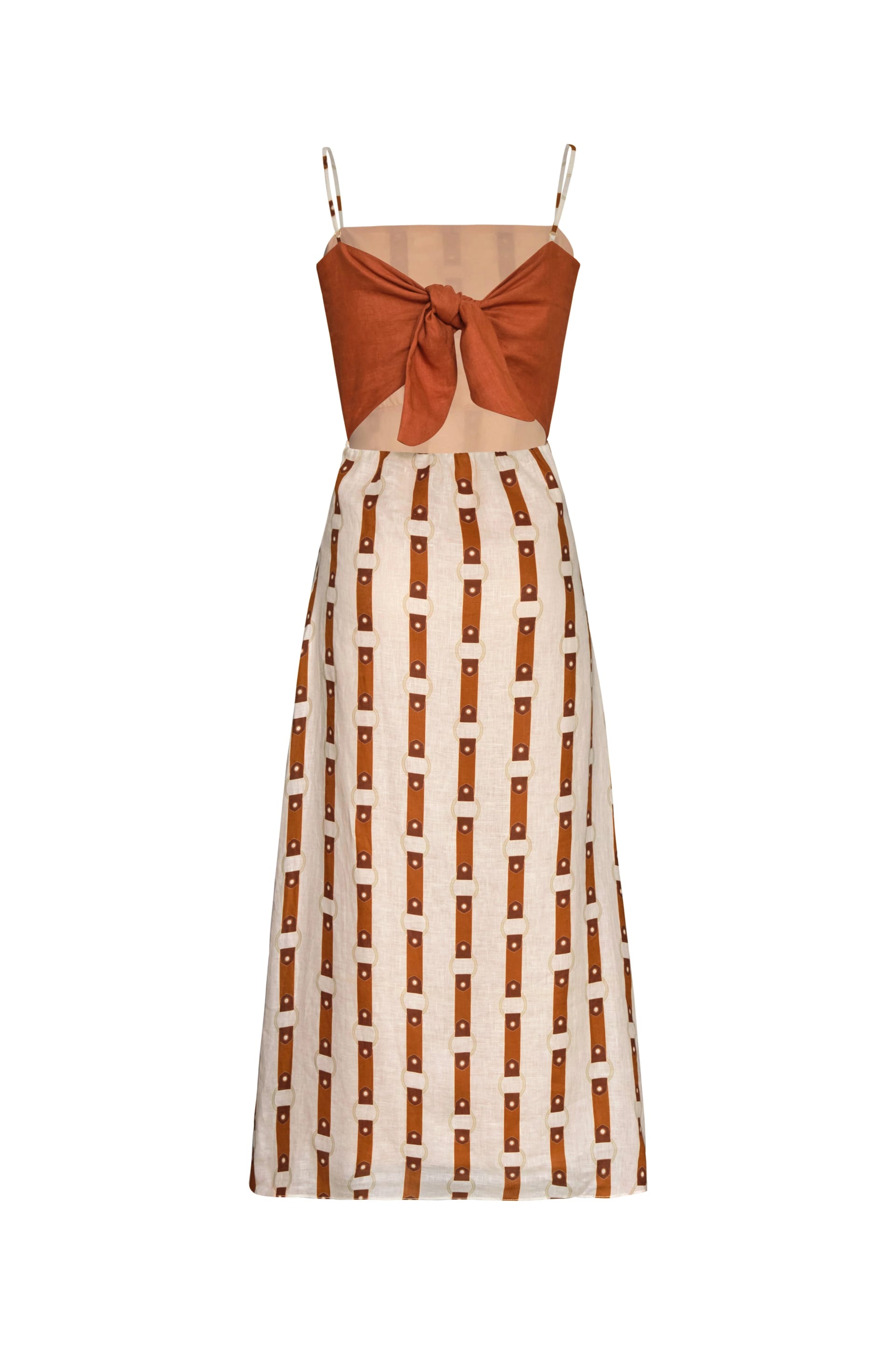 Nativa Linen Midi Dress / Horse Reins - imagen 4
