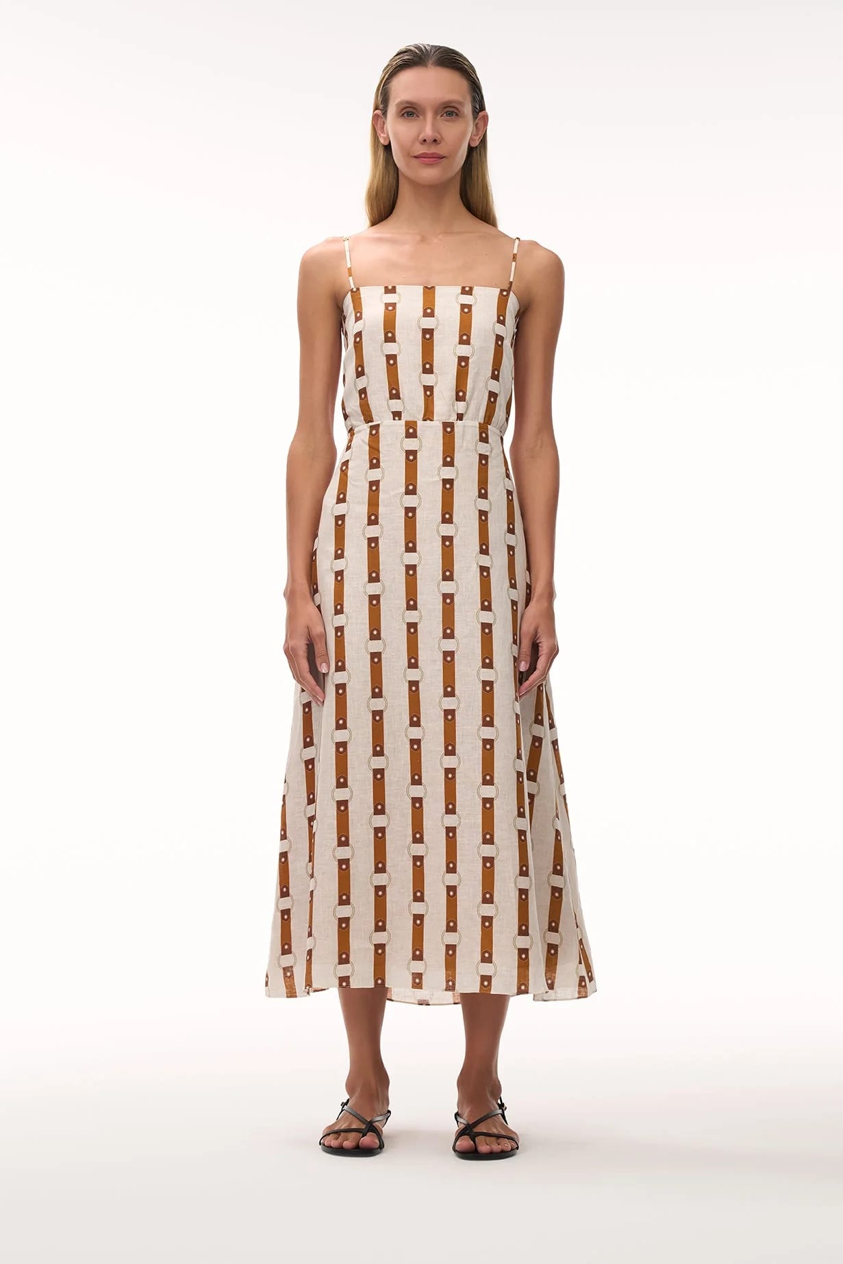Nativa Linen Midi Dress / Horse Reins - imagen 3