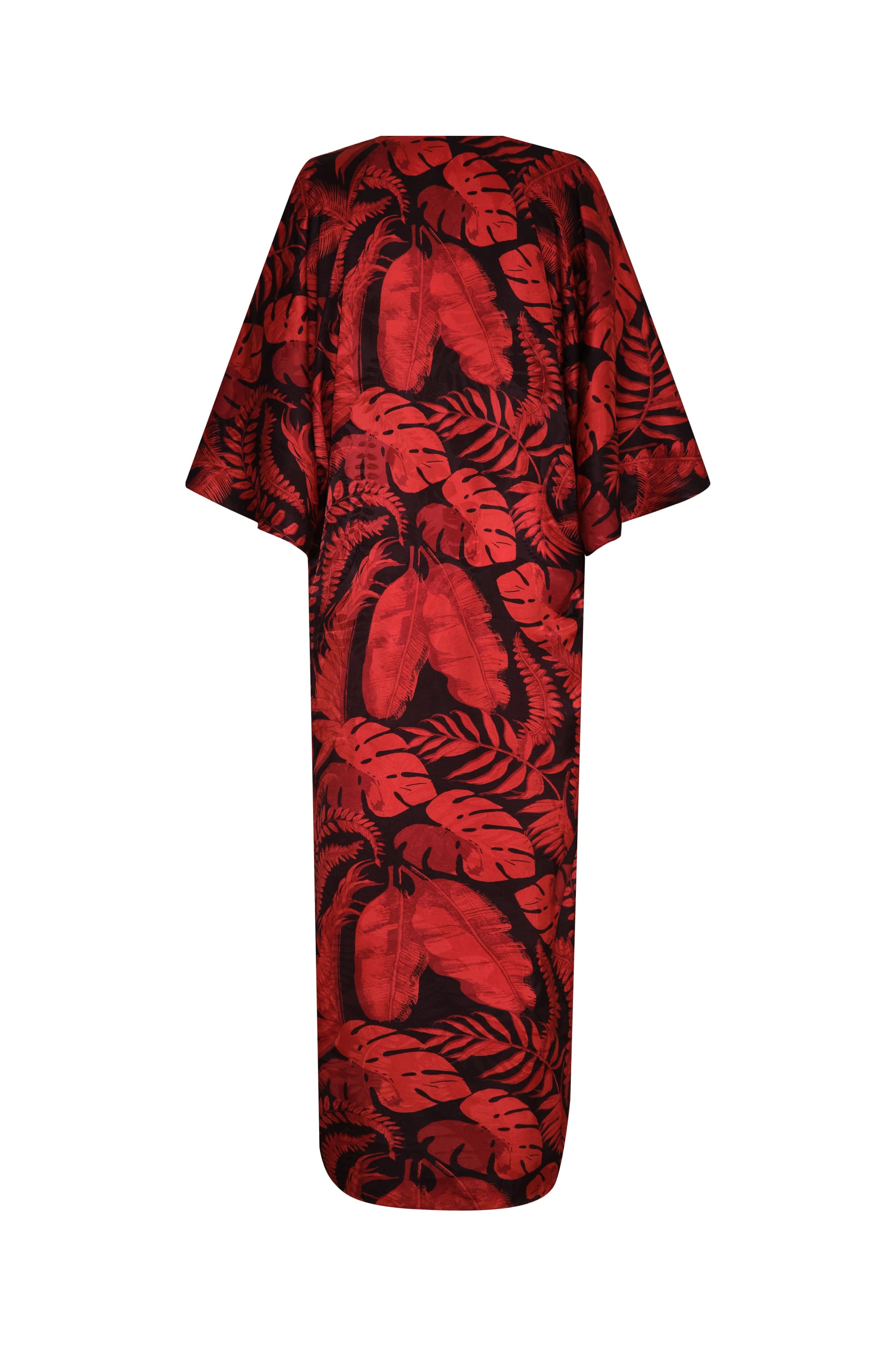Mercedes Silk Jacquard Tunic / Cherry Rainforest - imagen 6